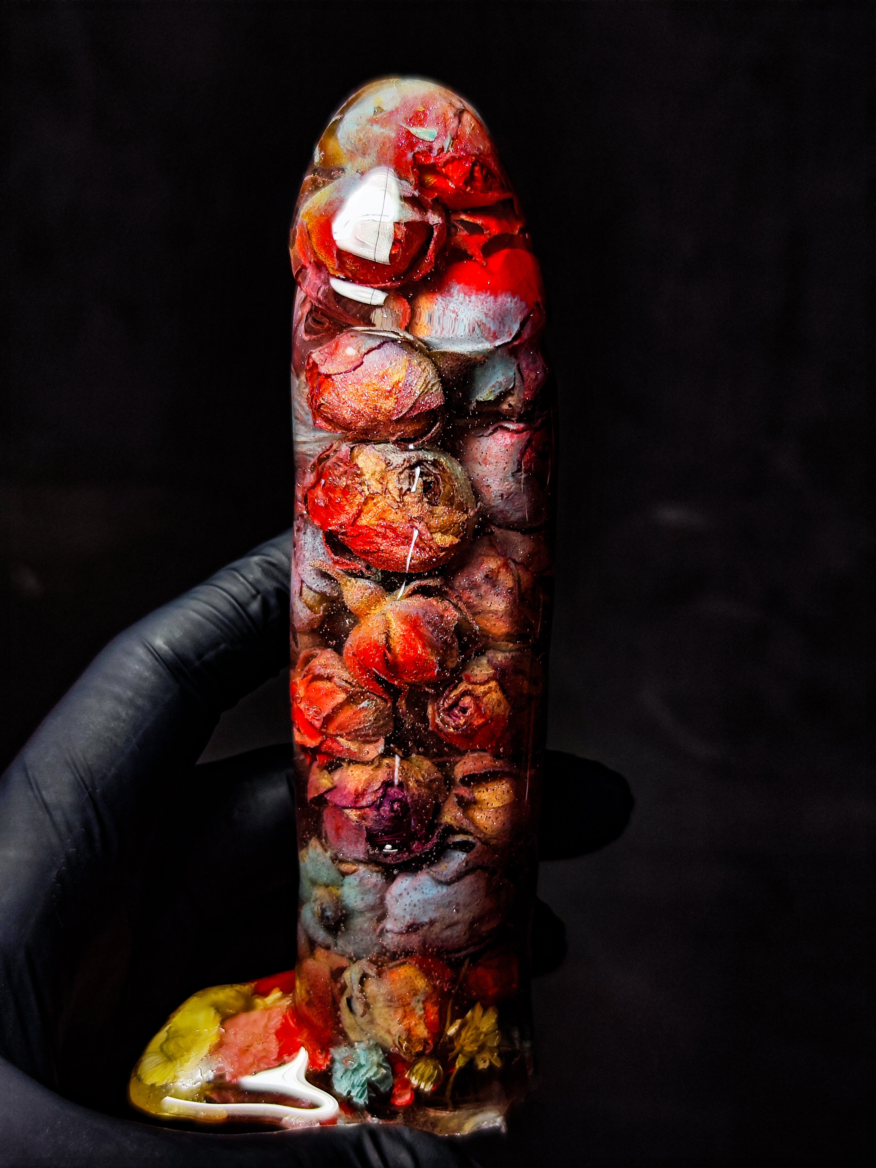 🌹🌈Painted roses(16cm|6.3in|free shipping)