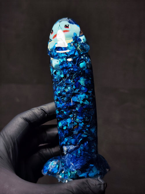 💦Anime animals and blue lilac flowers(16cm|6.3in|free shipping)
