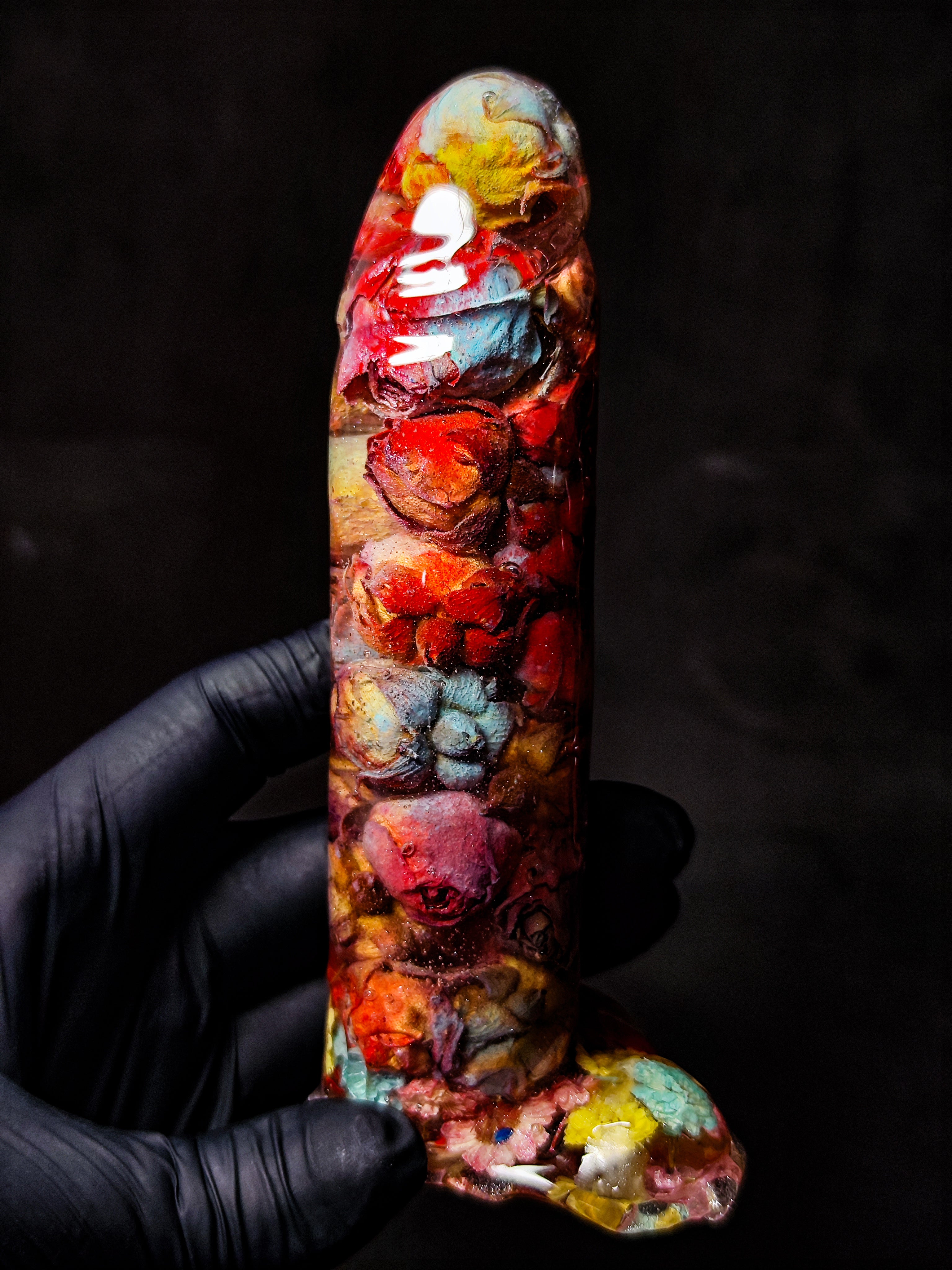 🌹🌈Painted roses(16cm|6.3in|free shipping)