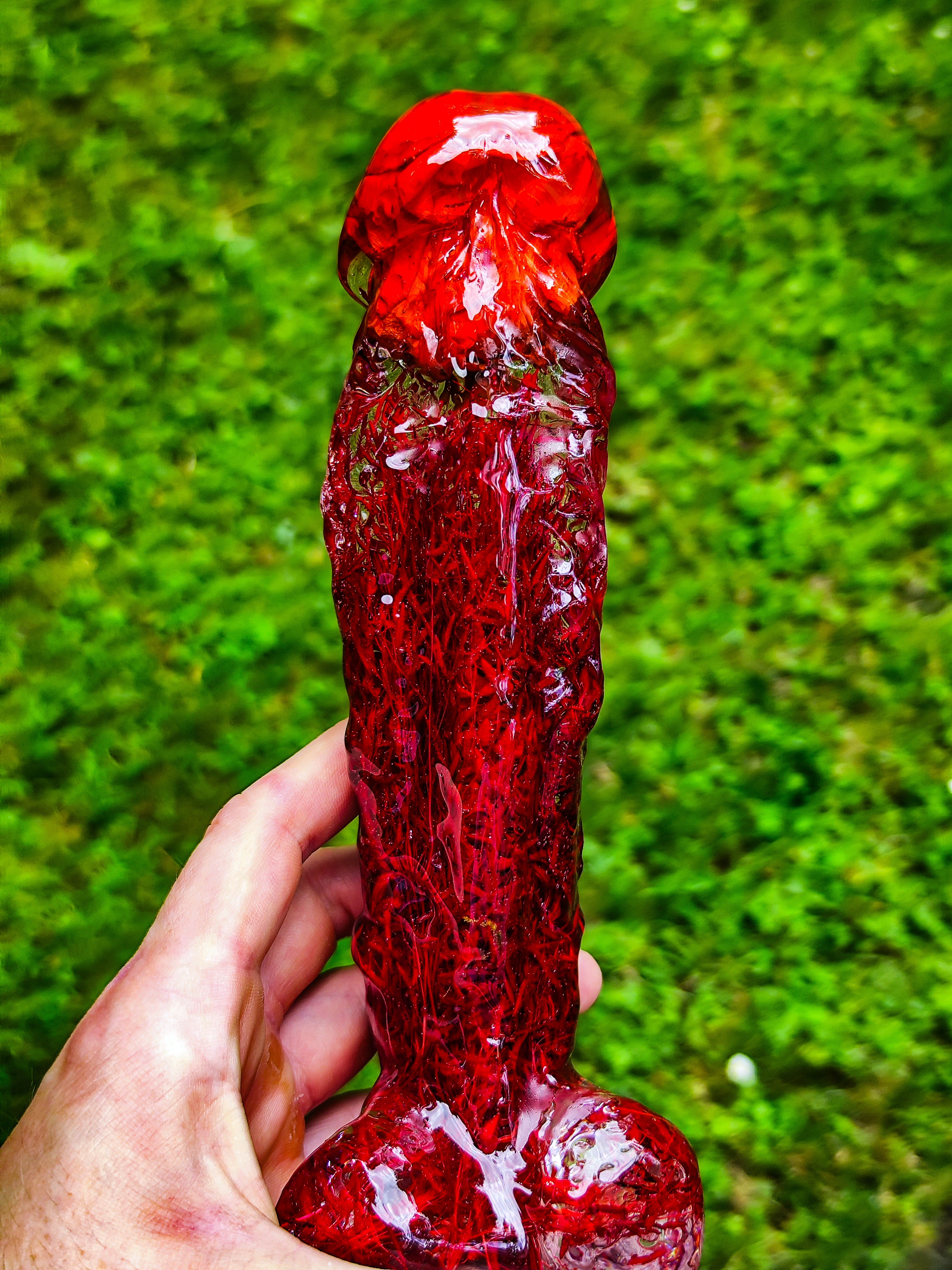 🌹 Epoxy Figure with Red Rose(22cm|8.7in|free shipping|handmade)