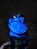 💙Sculpture with blue rose and petals(22cm|8.6in|free shipping)