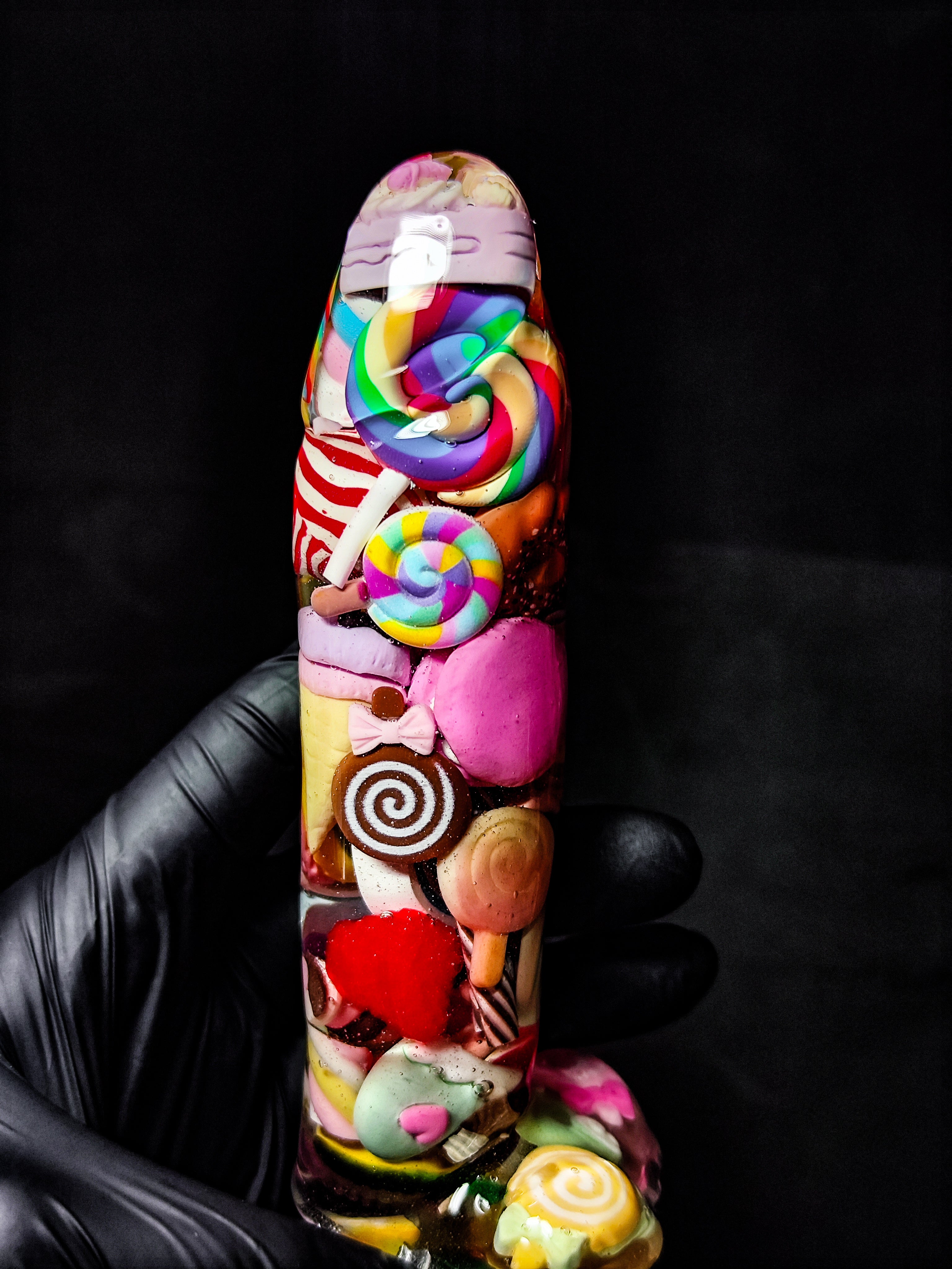 🍬 Handmade Decor Epoxy Resin Sculpture with Candy (16cm|6.3in|free shipping)