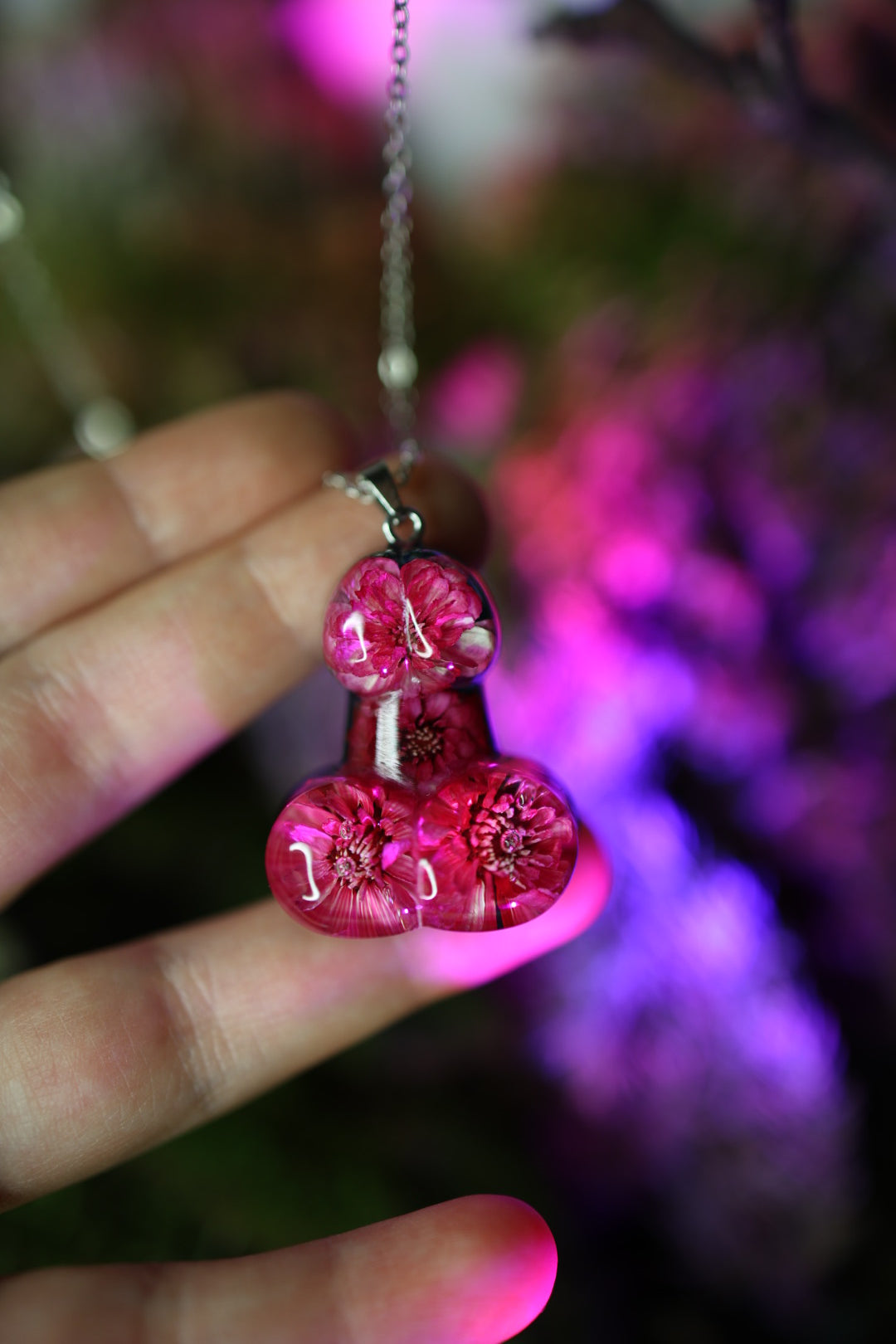 💜Pendant 1.4in|3.6cm with Raspberry pearl (free shipping)