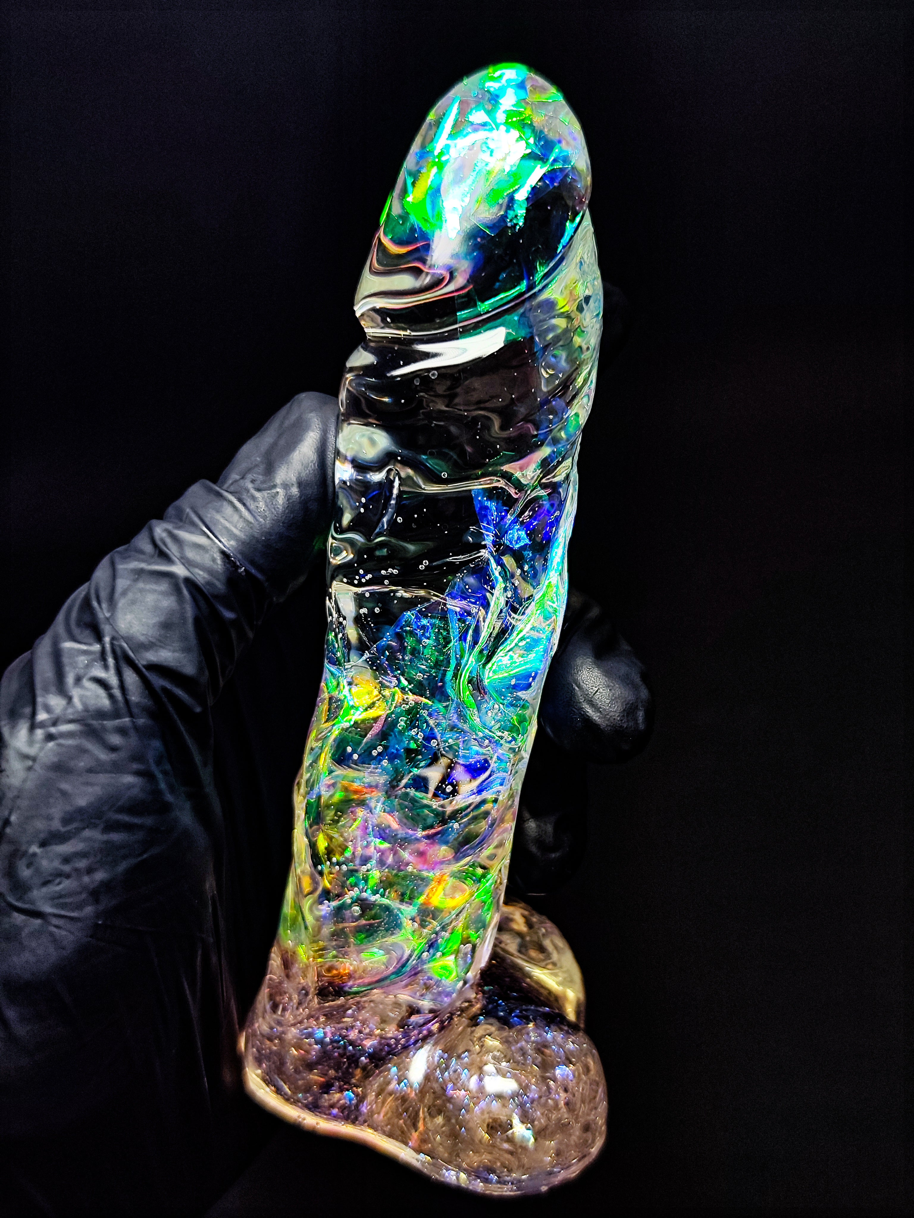✨ Handmade Epoxy Resin Sculpture – Cosmic Crystal | Decor & Gift (16cm)