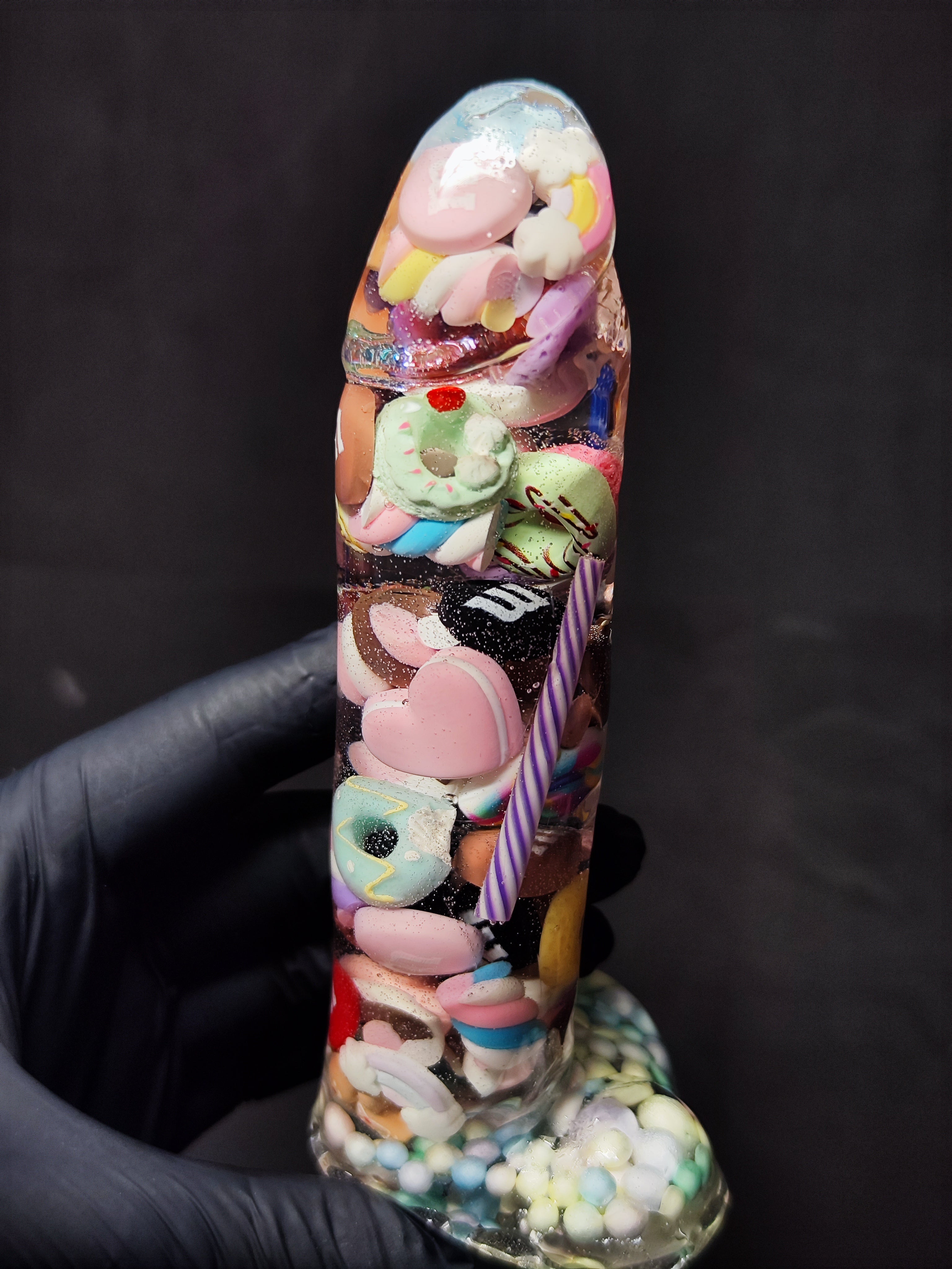 🍬 Handmade Decor Epoxy Resin Sculpture with Candy (16cm|6.3in|free shipping)