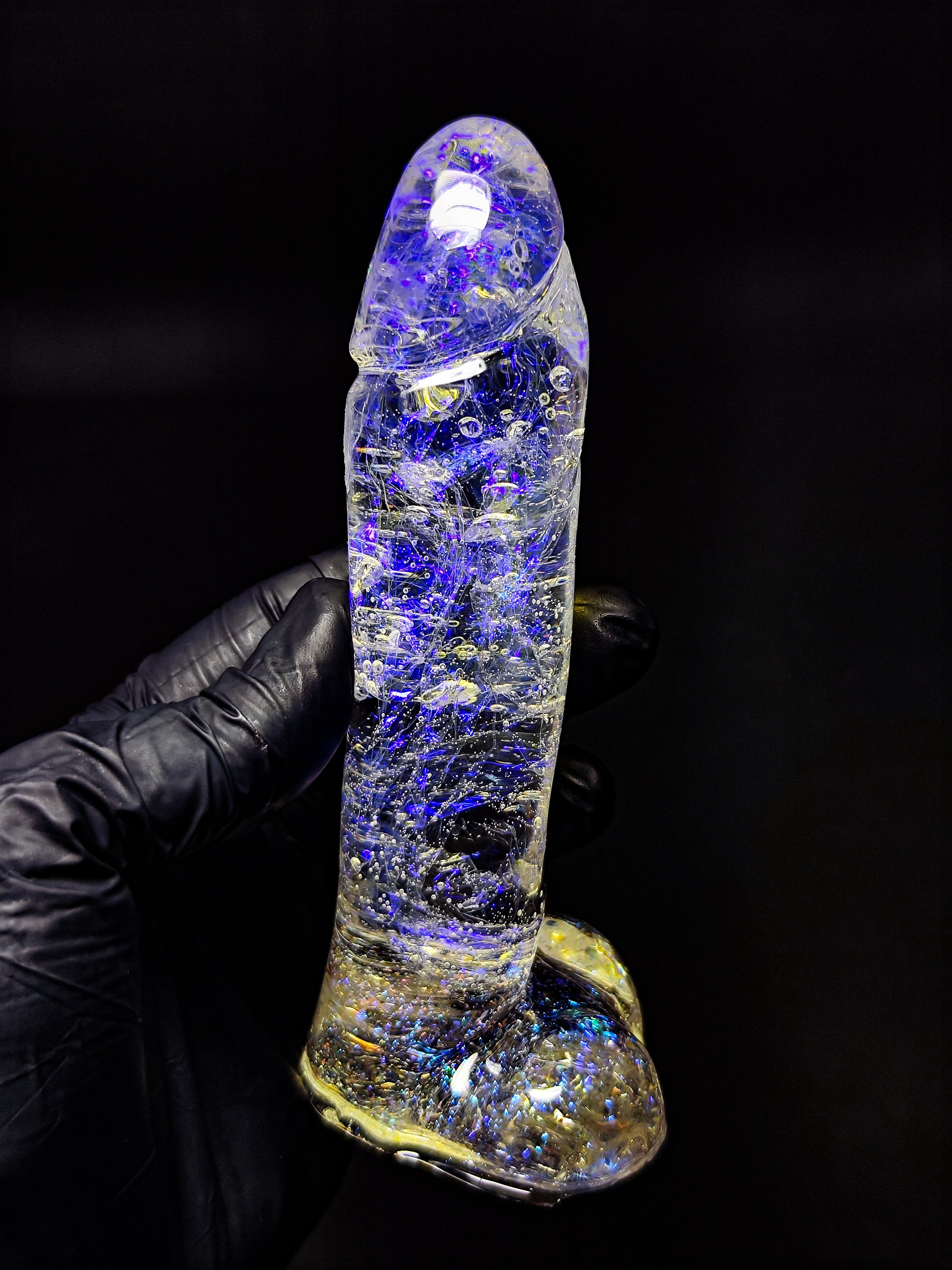 ✨ Handmade Epoxy Resin Sculpture – Cosmic Crystal | Decor & Gift (16cm)