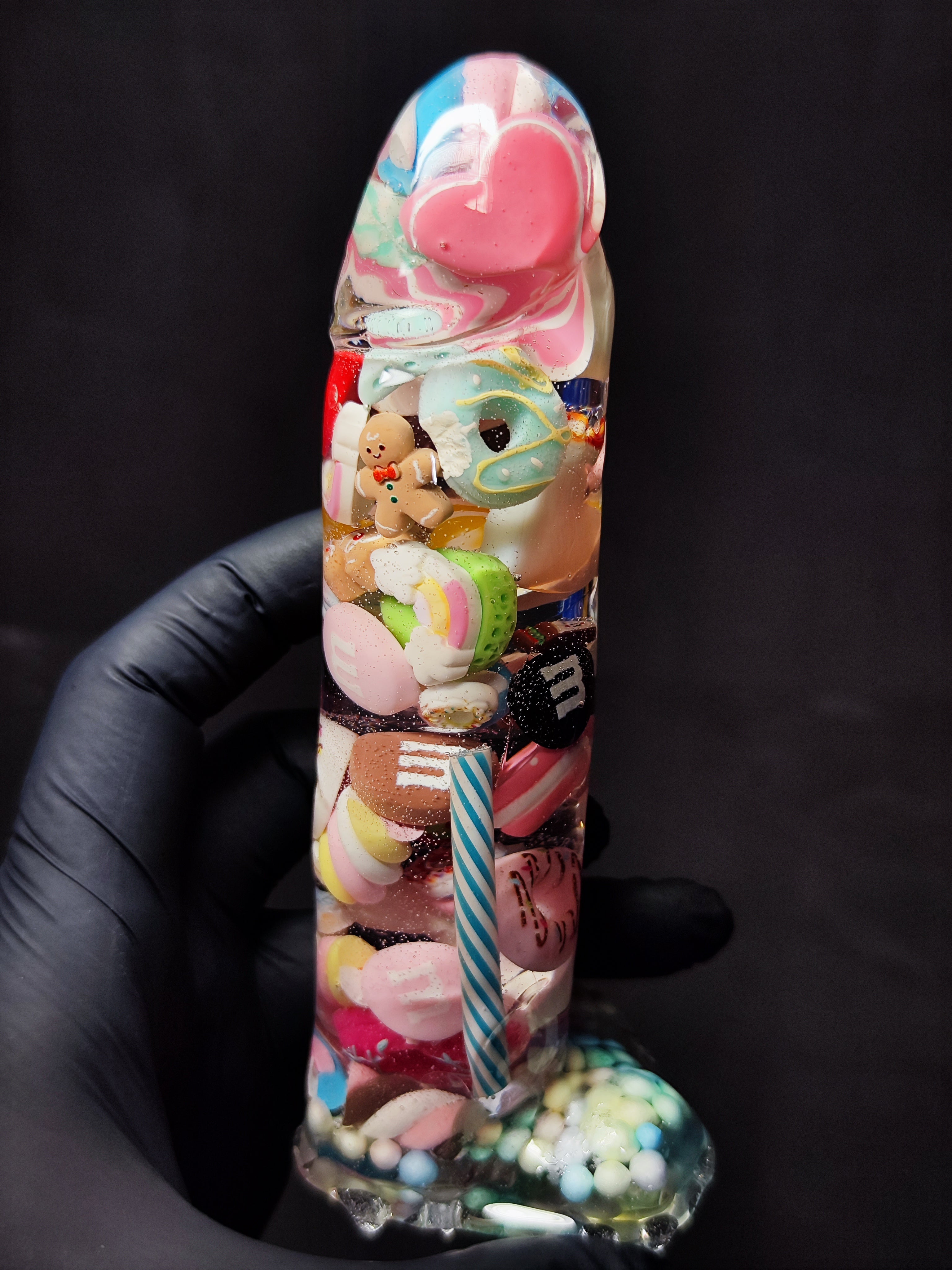 🍬 Handmade Decor Epoxy Resin Sculpture with Candy (16cm|6.3in|free shipping)