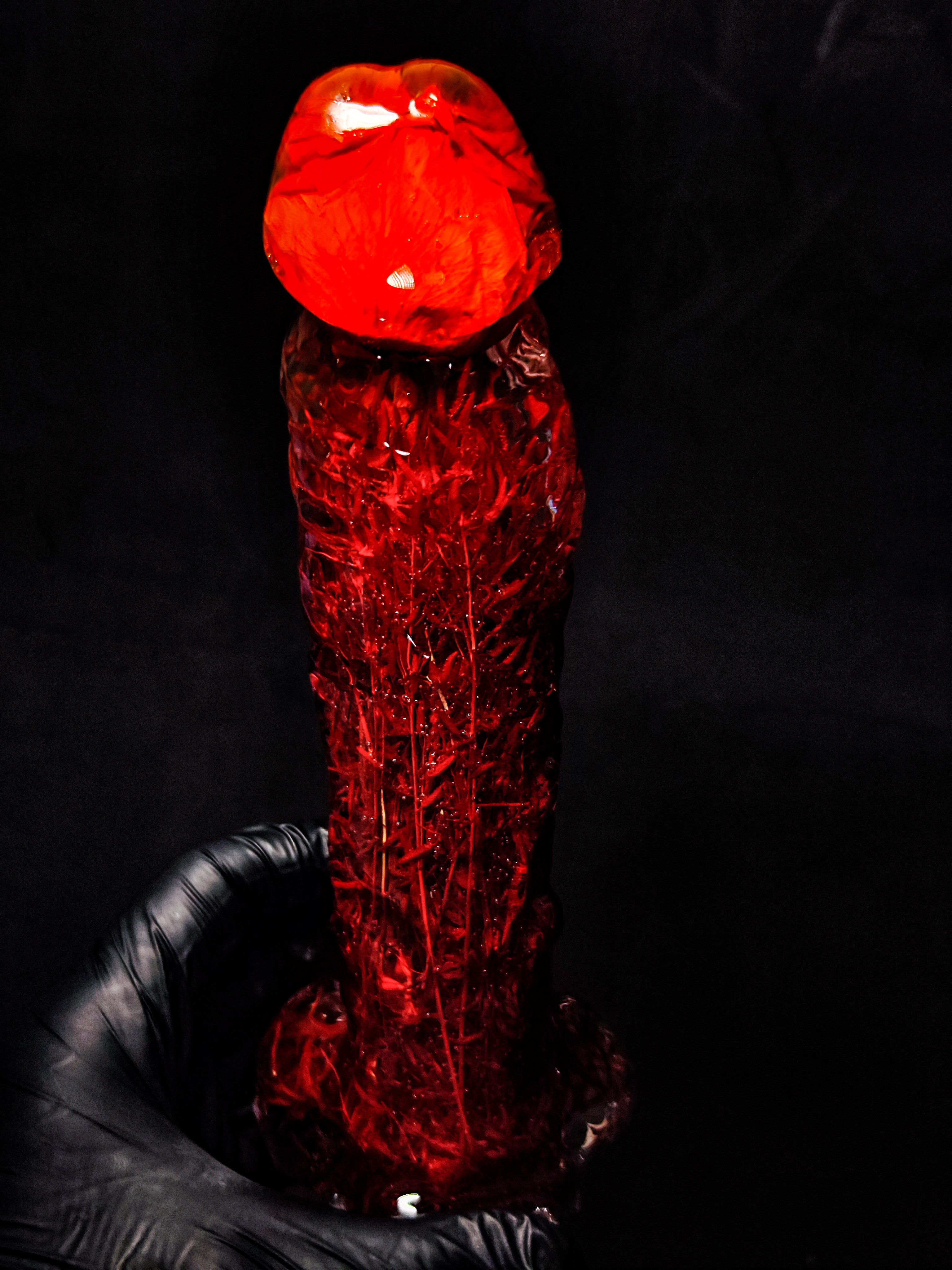 🌹 Epoxy Figure with Red Rose(22cm|8.7in|free shipping|handmade)