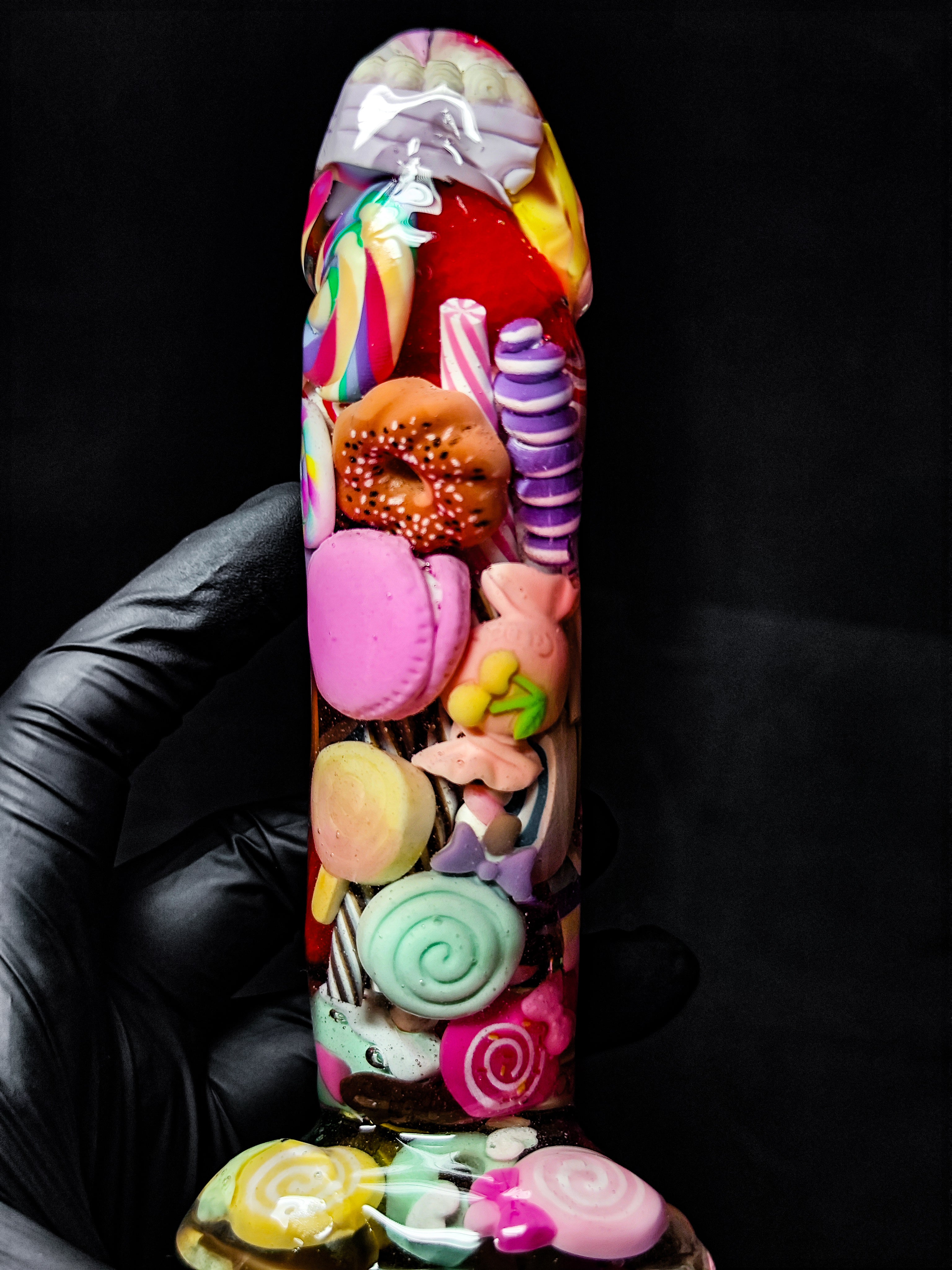 🍬 Handmade Decor Epoxy Resin Sculpture with Candy (16cm|6.3in|free shipping)