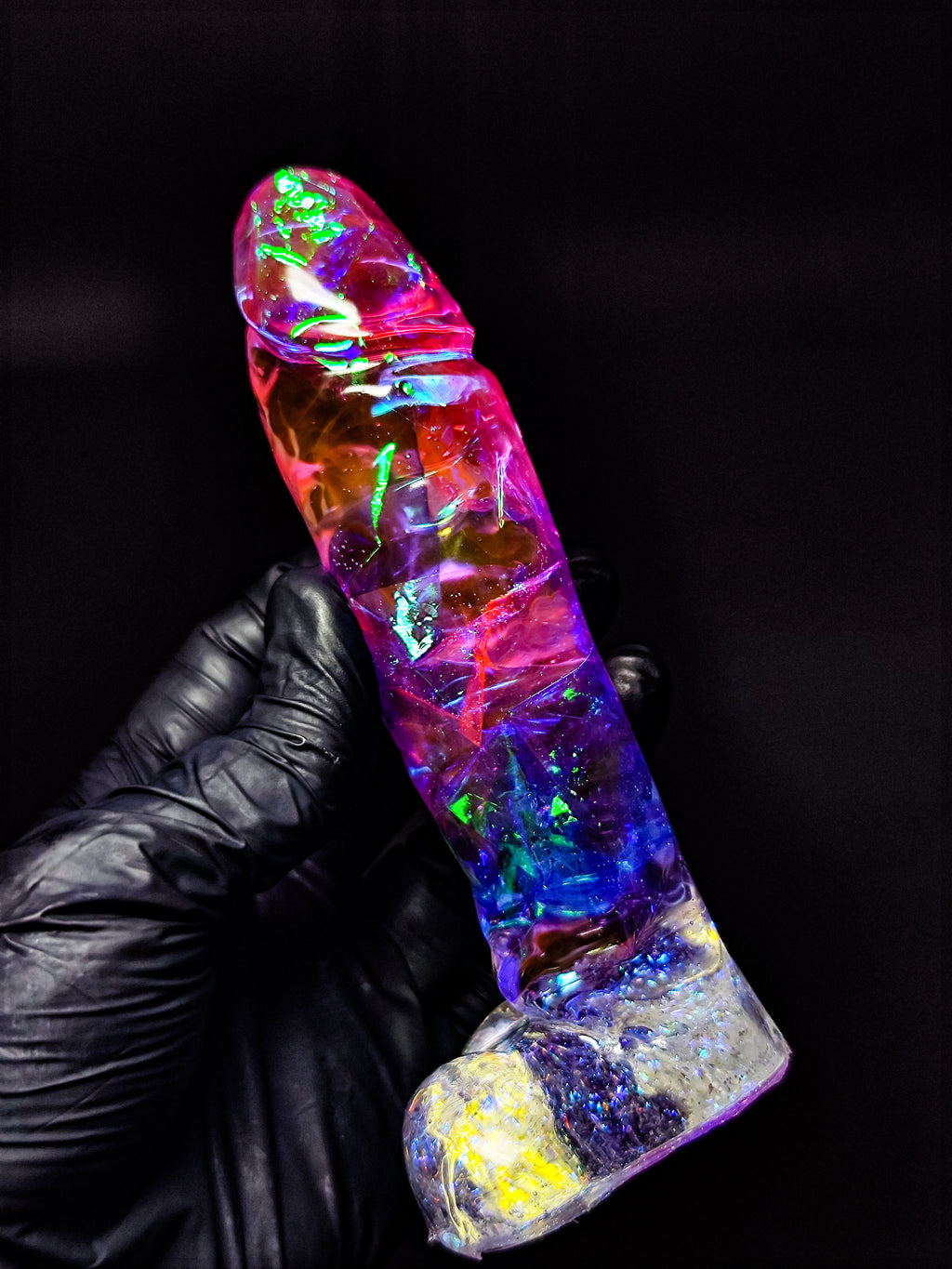 ✨ Handmade Epoxy Resin Sculpture – Cosmic Crystal | Decor & Gift (16cm)