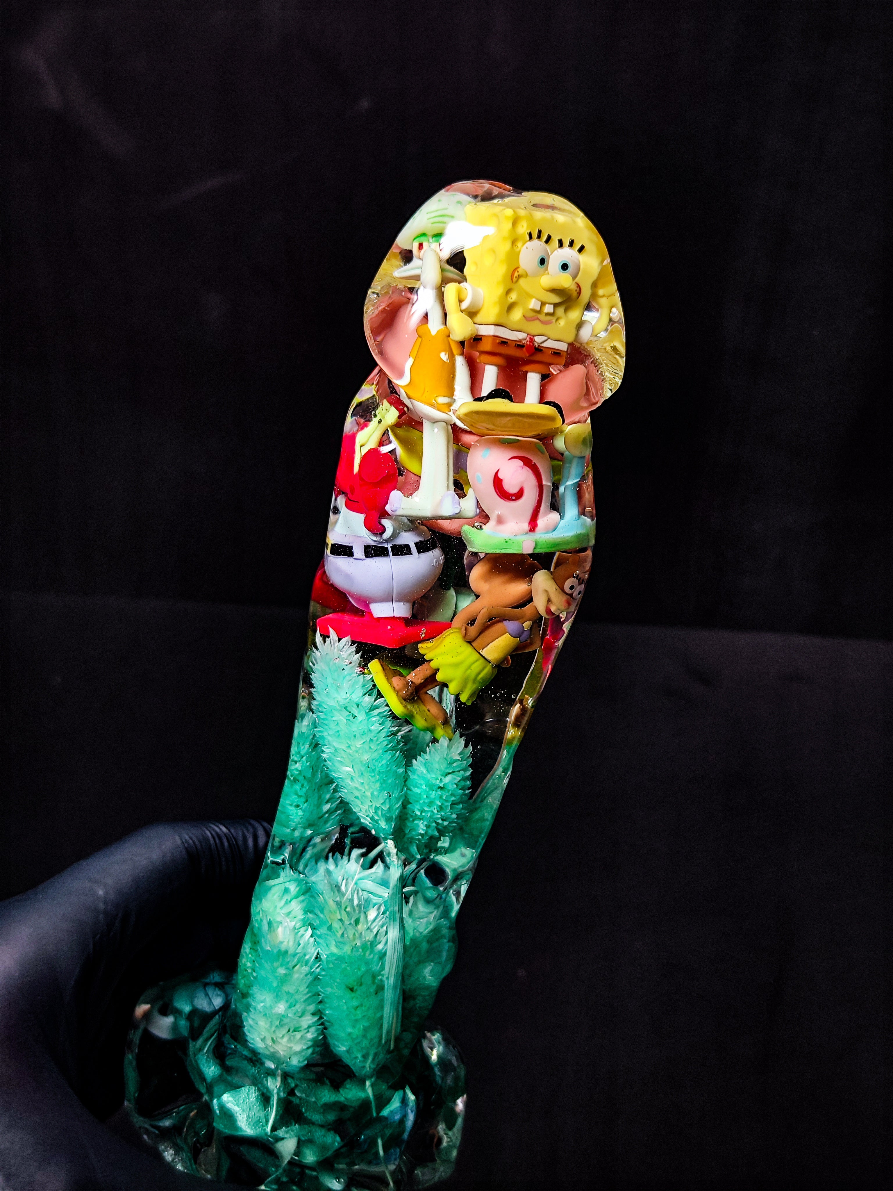 Yellow sea sponge and all the cartoon characters 22cm