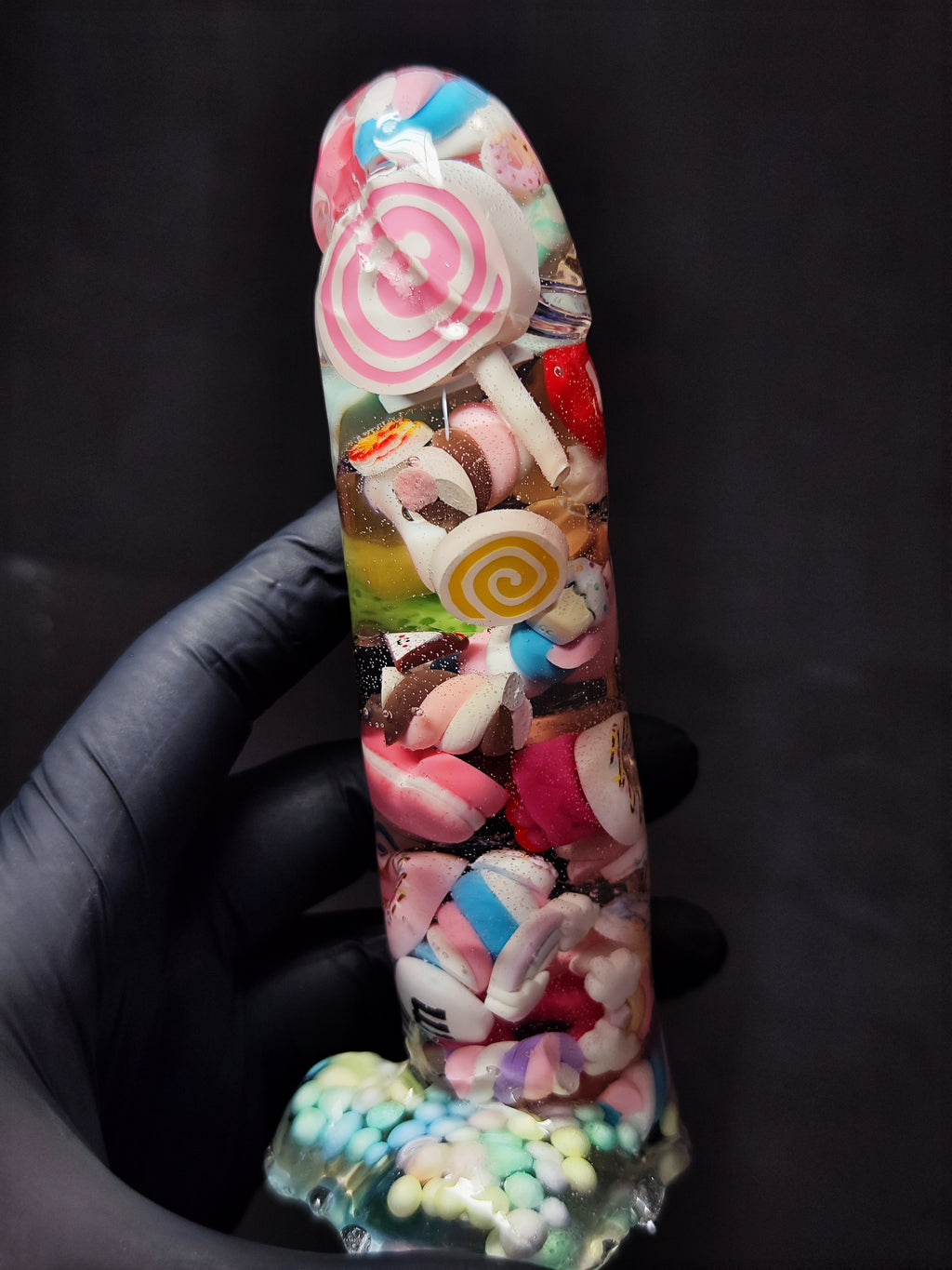 🍬 Handmade Decor Epoxy Resin Sculpture with Candy (16cm|6.3in|free shipping)