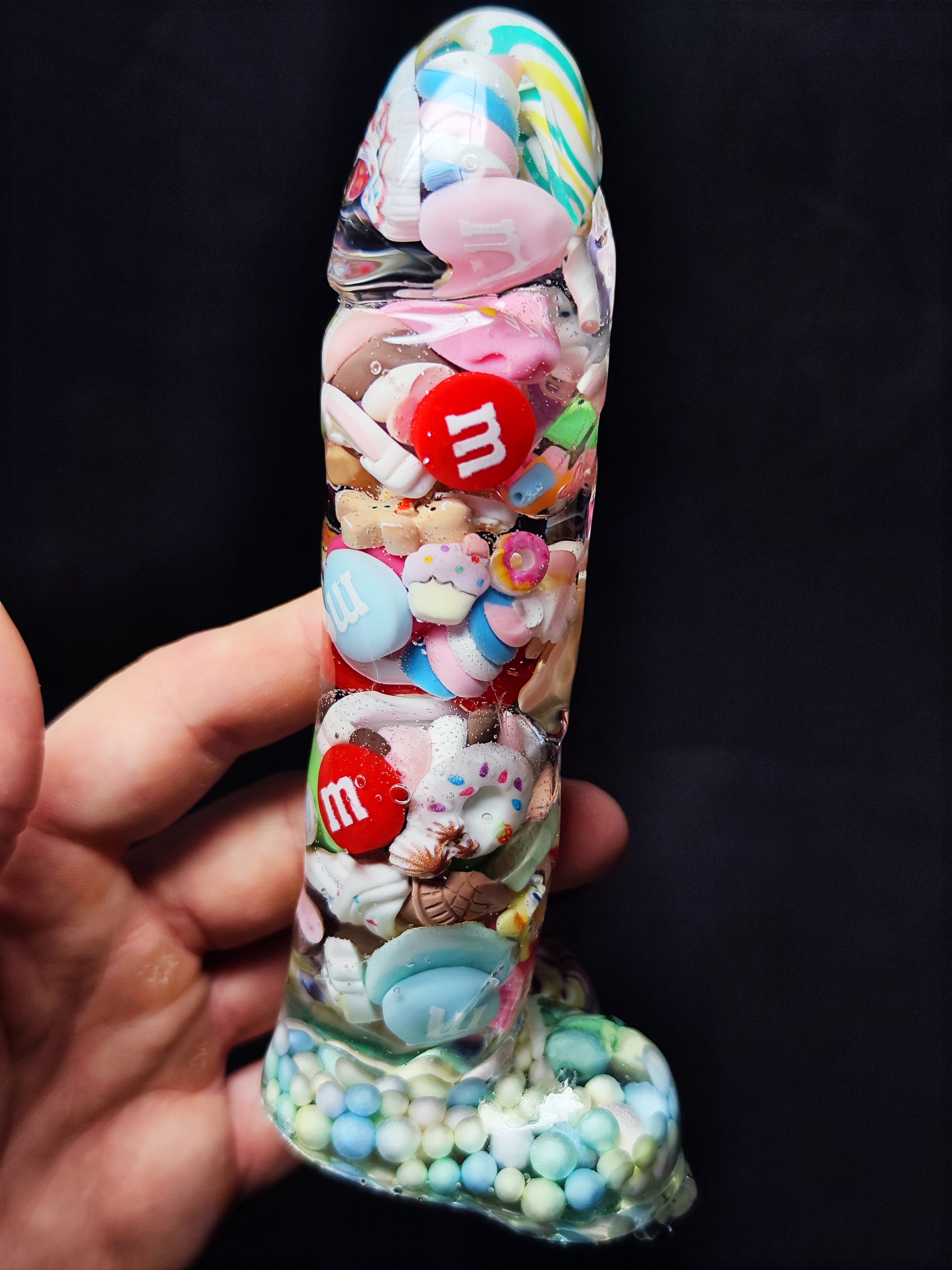 🍬 Handmade Decor Epoxy Resin Sculpture with Candy (16cm|6.3in|free shipping)
