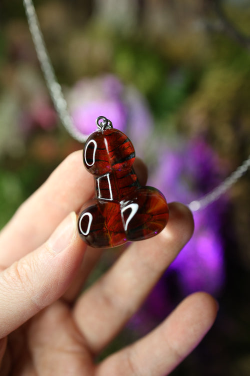 ❤️Pendant 1.4in|3.6cm with Red fern (free shipping)