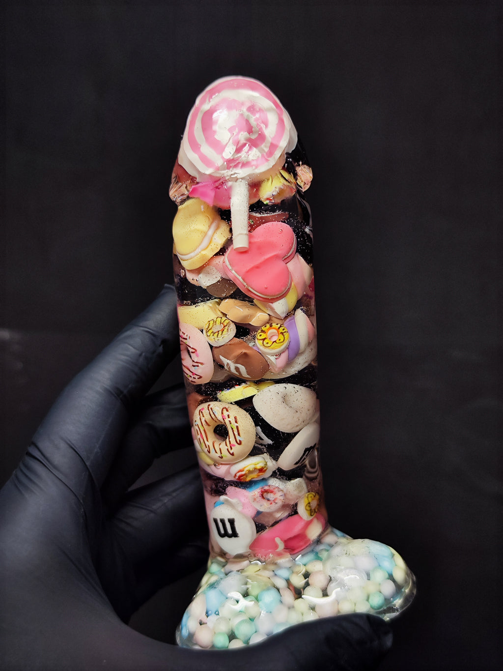 🍬 Handmade Decor Epoxy Resin Sculpture with Candy (16cm|6.3in|free shipping)