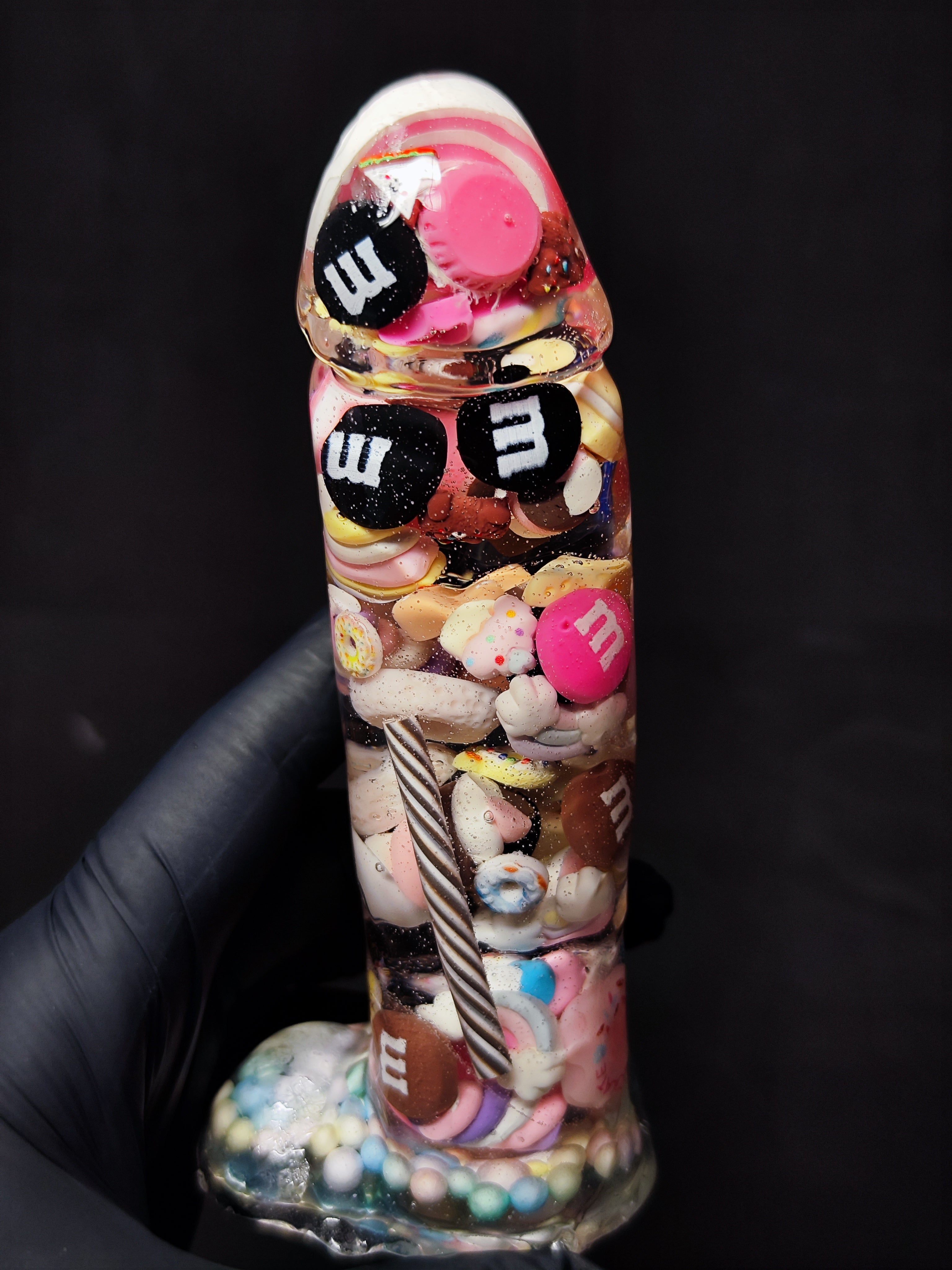 🍬 Handmade Decor Epoxy Resin Sculpture with Candy (16cm|6.3in|free shipping)