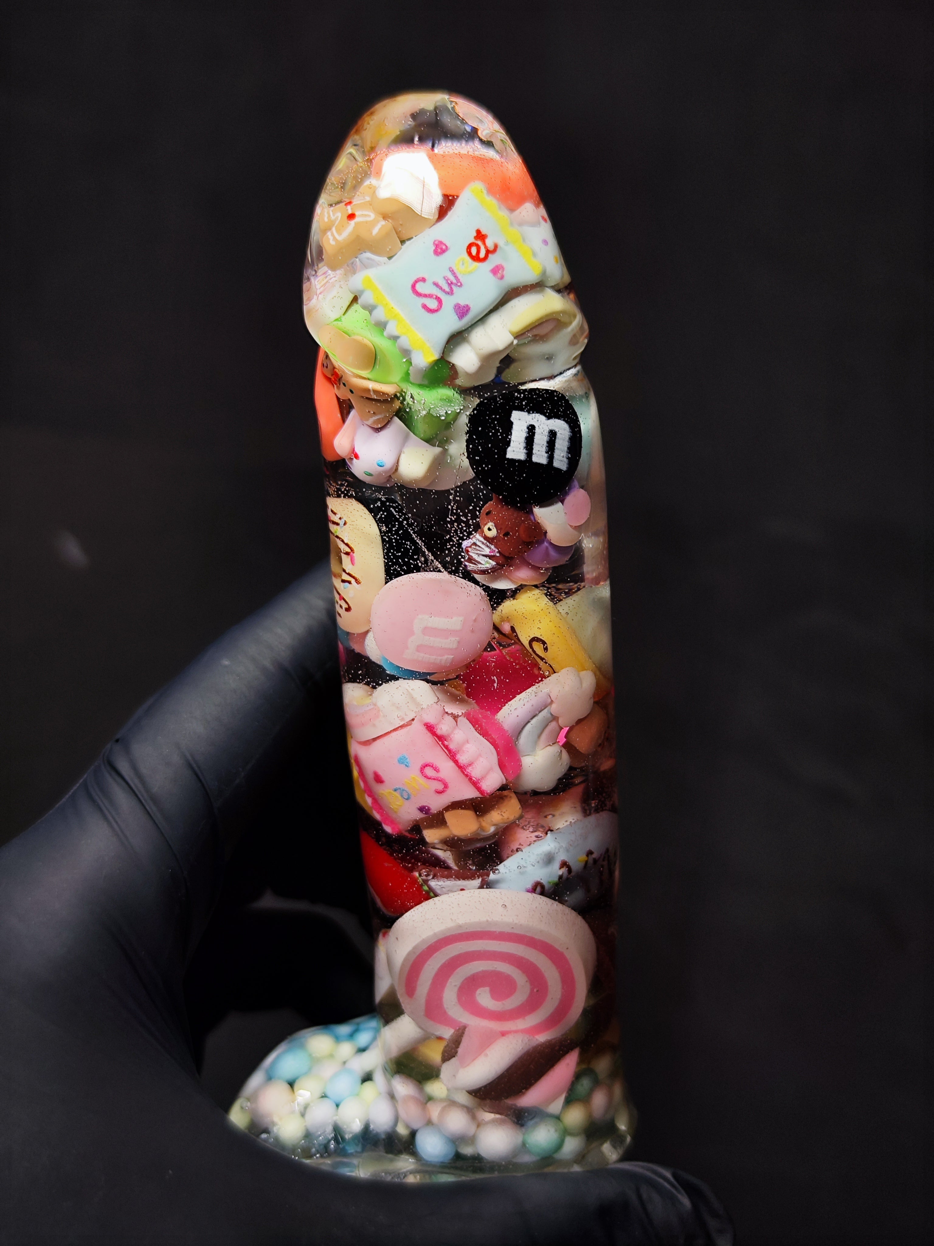 🍬 Handmade Decor Epoxy Resin Sculpture with Candy (16cm|6.3in|free shipping)