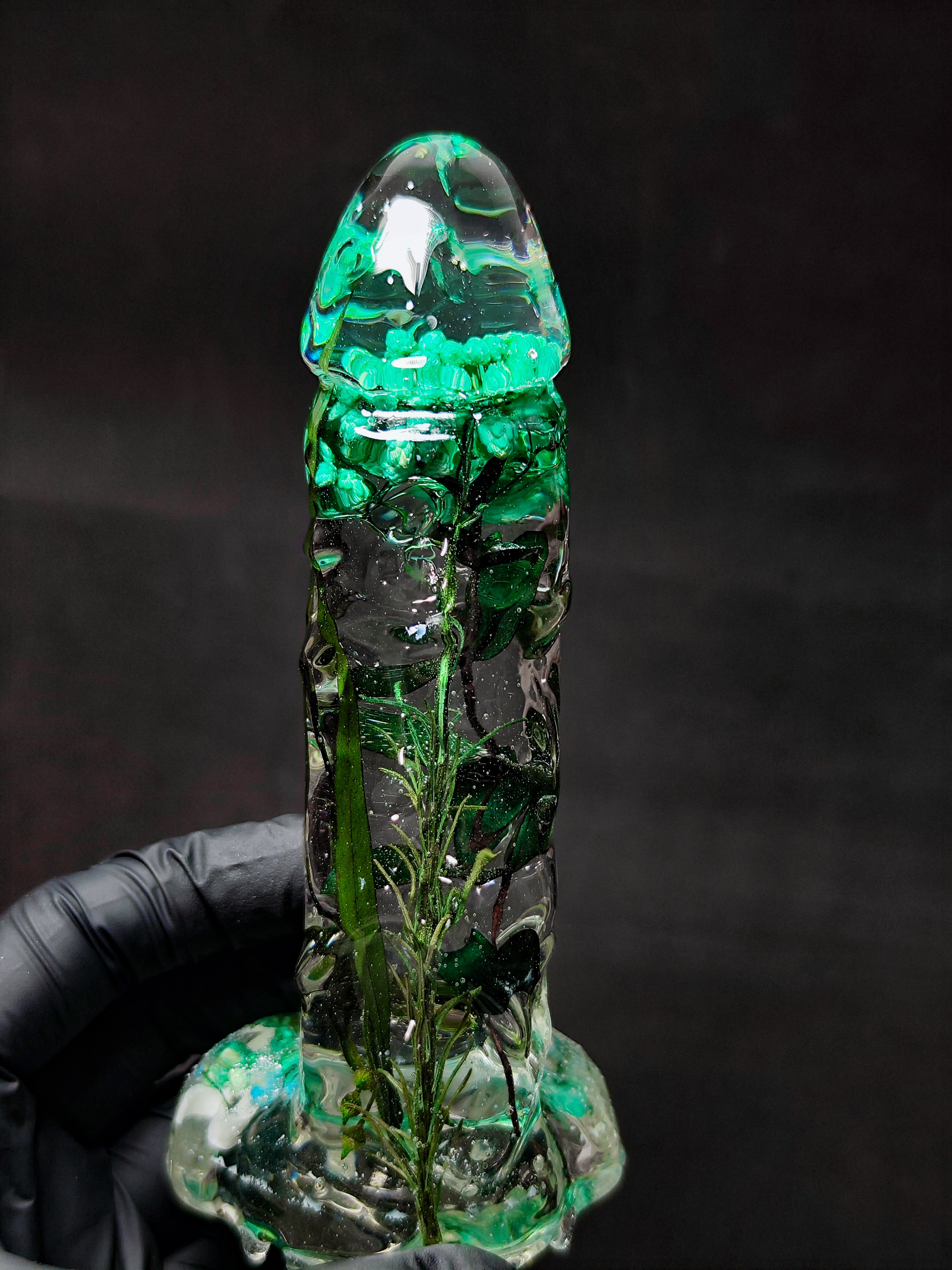 💚Figure with flower and eucalyptus(16cm|6.3in|free shipping)🌿