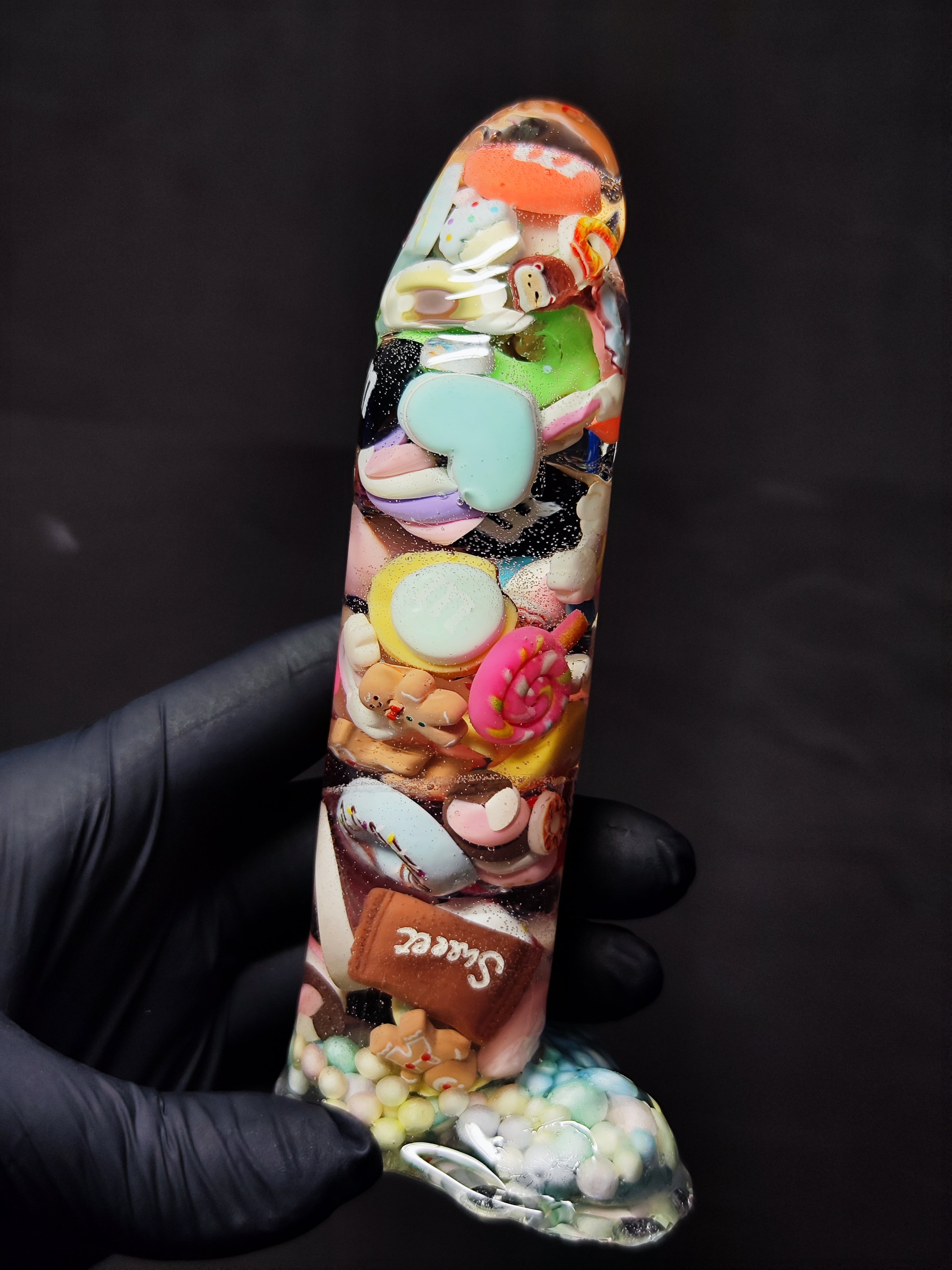 🍬 Handmade Decor Epoxy Resin Sculpture with Candy (16cm|6.3in|free shipping)