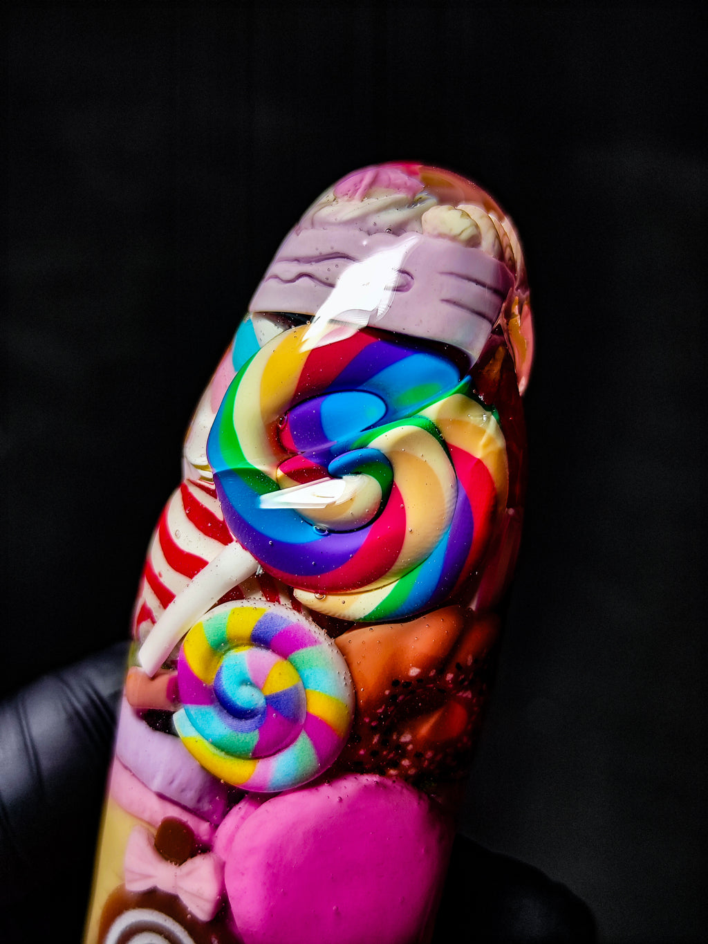 🍬 Handmade Decor Epoxy Resin Sculpture with Candy (16cm|6.3in|free shipping)