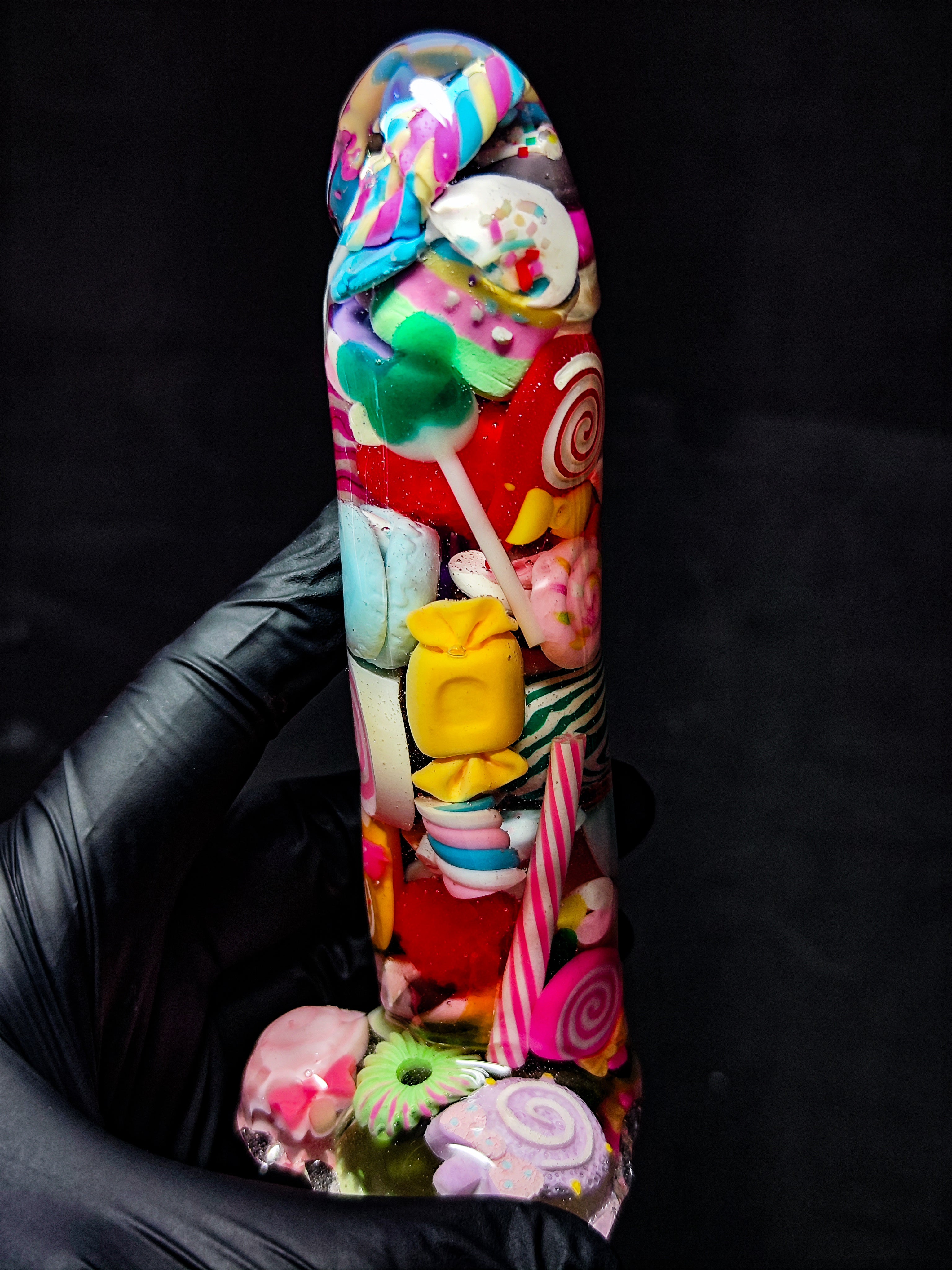 🍬 Handmade Decor Epoxy Resin Sculpture with Candy (16cm|6.3in|free shipping)