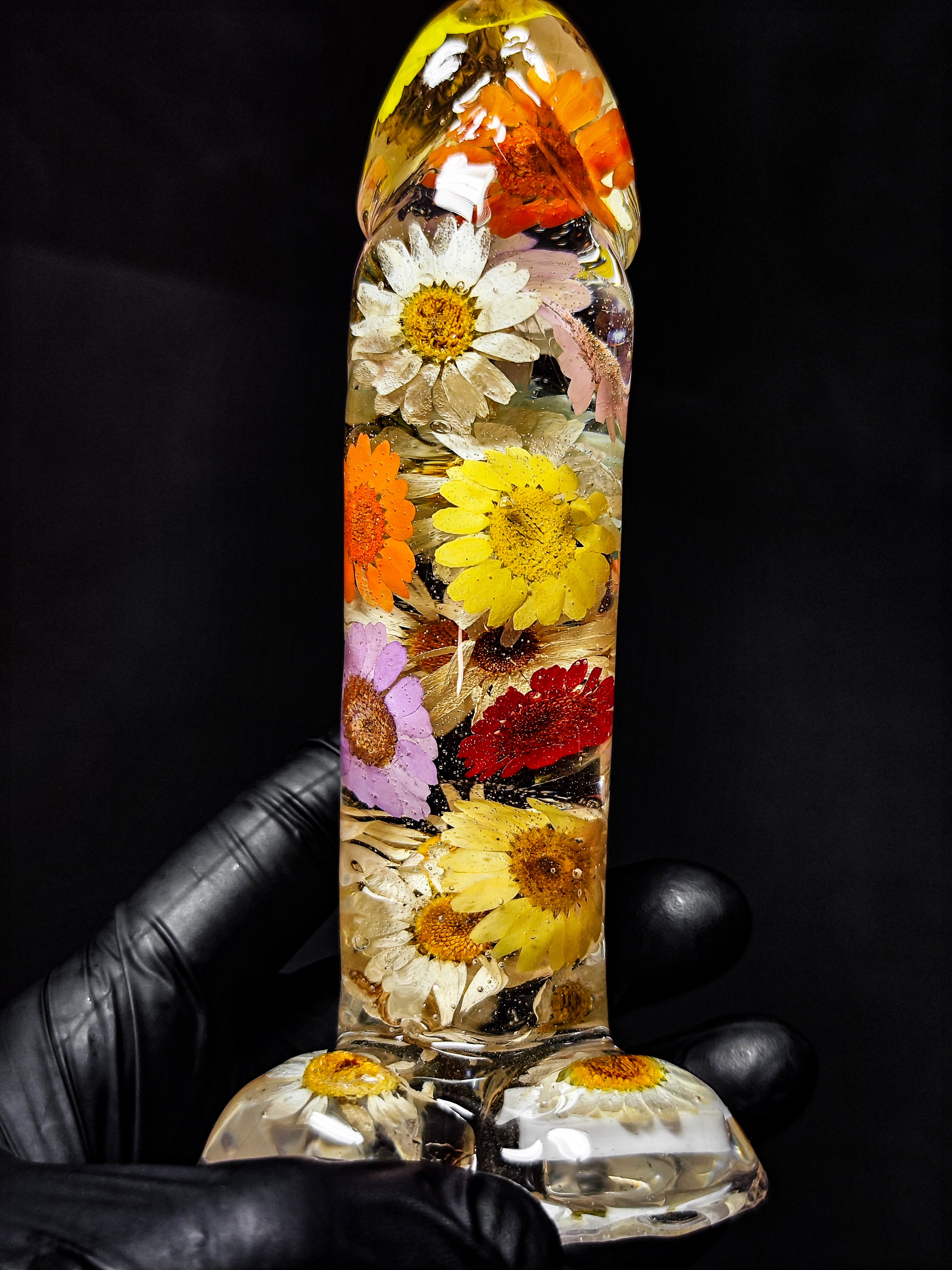 🤍💮Figurine with daisies(16cm|6.3in|free shipping)