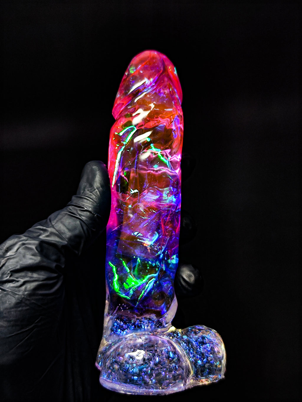✨ Handmade Epoxy Resin Sculpture – Cosmic Crystal | Decor & Gift (16cm)
