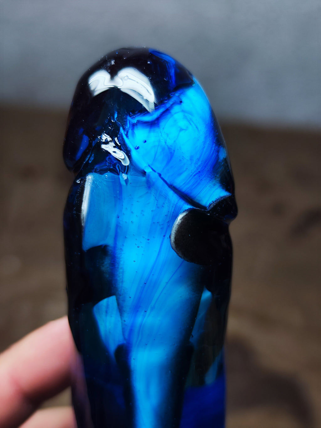 🫍Orca with blue rose petals(16cm|6.3in|free shipping)