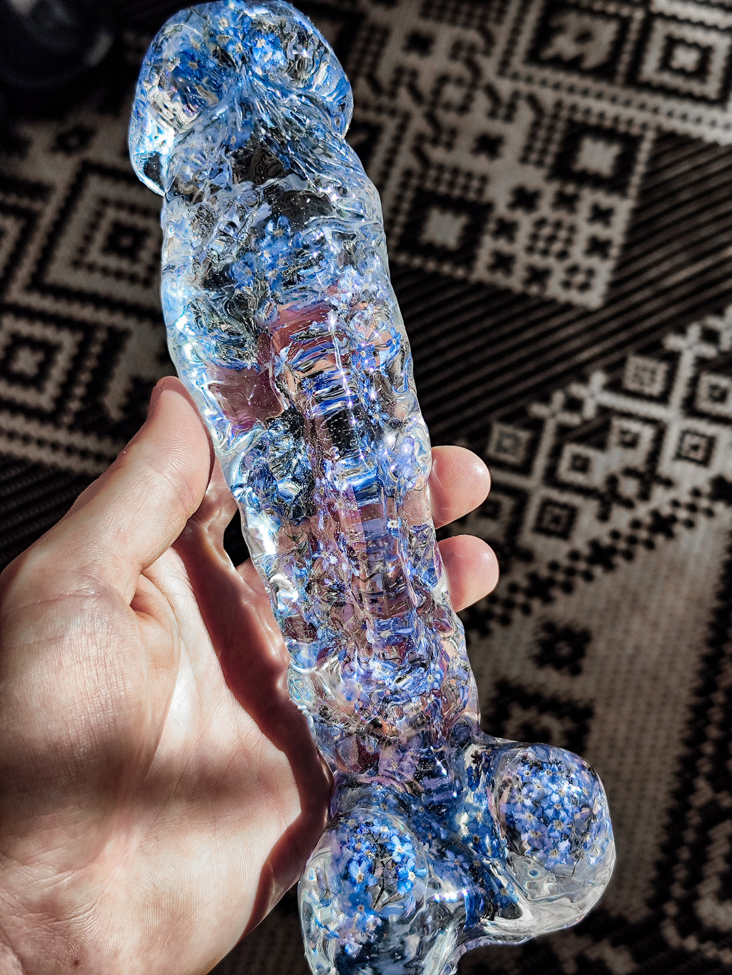 💙 Handmade Epoxy Resin Sculpture Decor – “Forget-Me-Not” 22cm (adults Only)