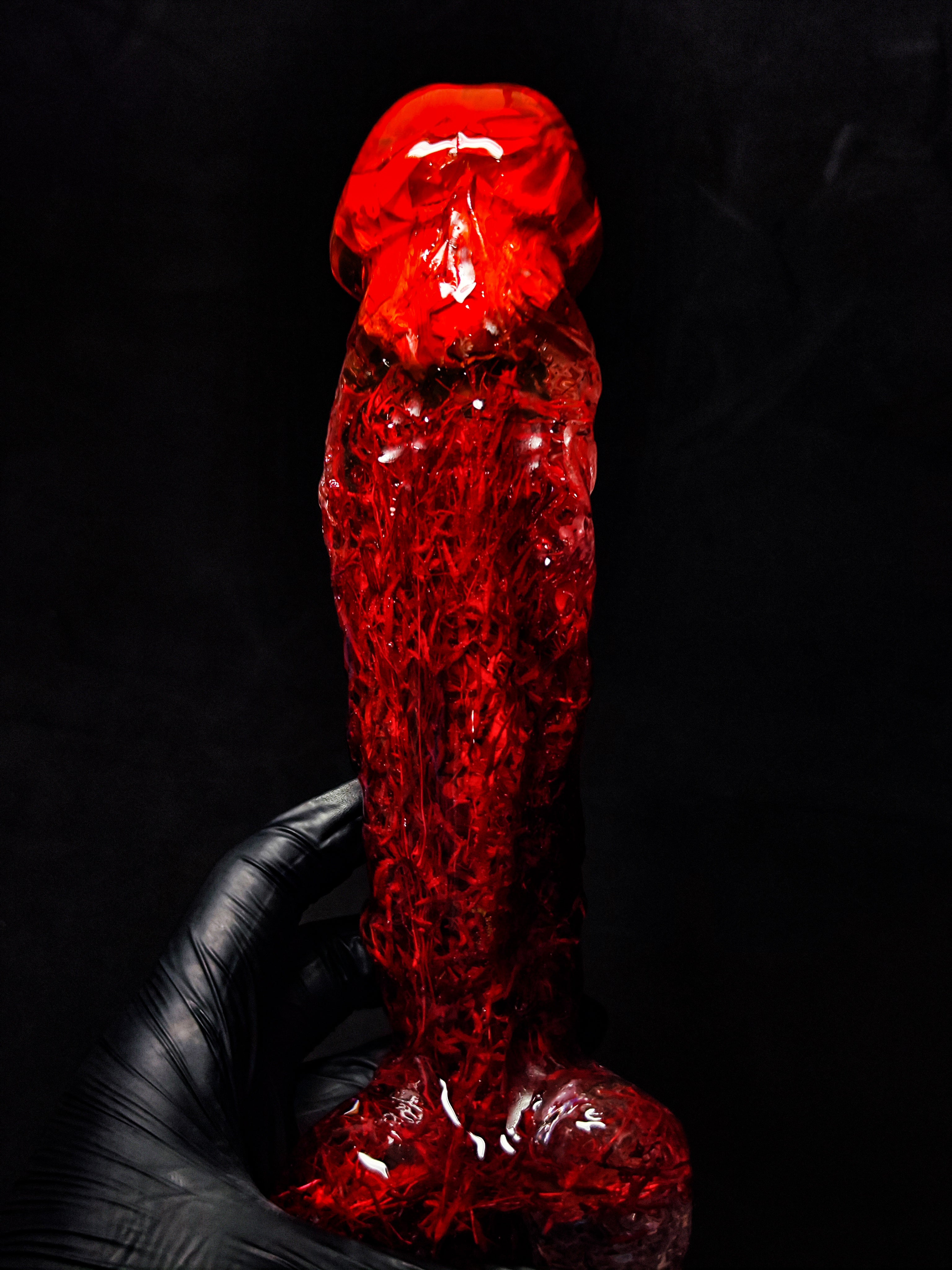 🌹 Epoxy Figure with Red Rose(22cm|8.7in|free shipping|handmade)
