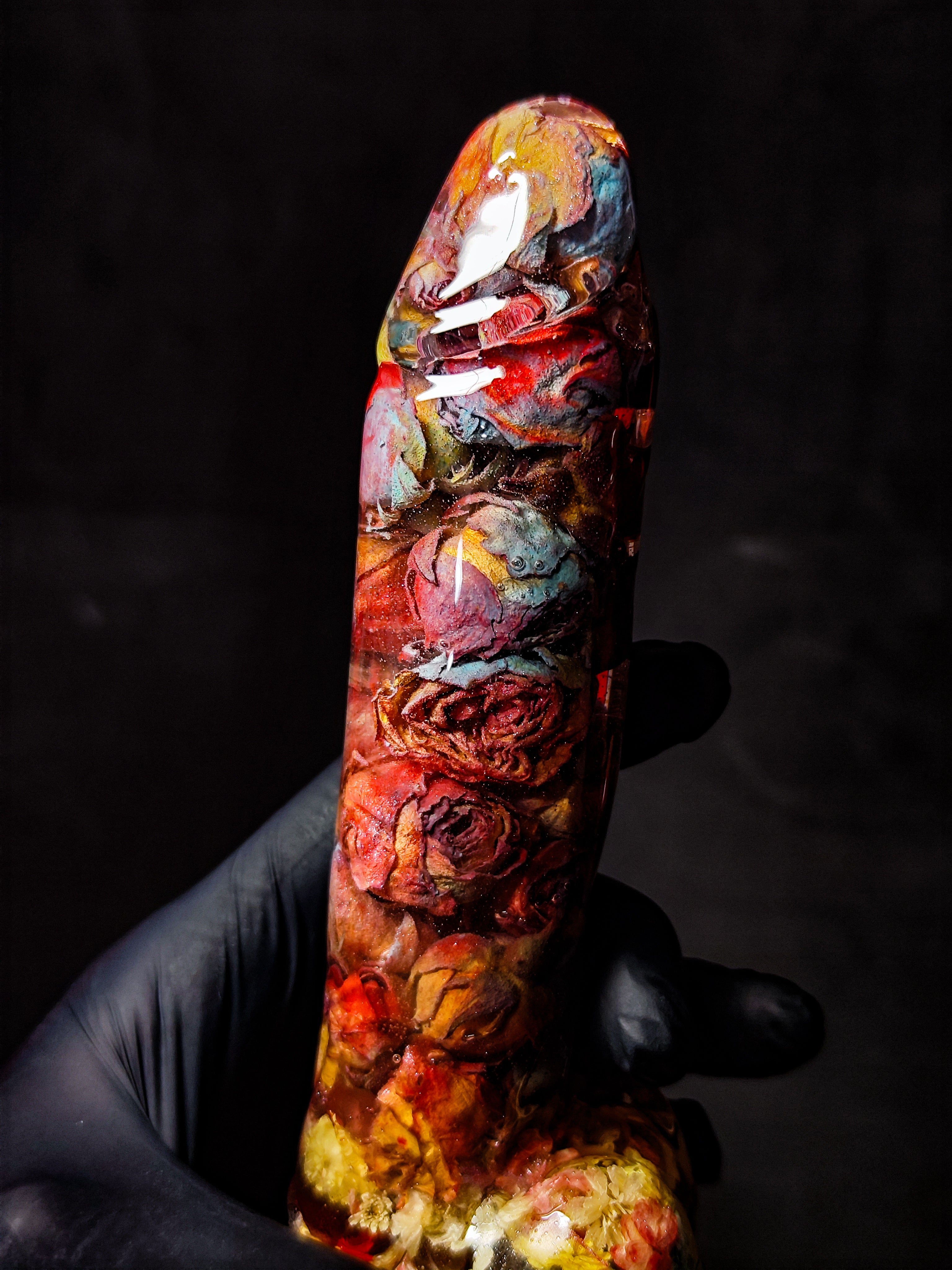 🌹🌈Painted roses(16cm|6.3in|free shipping)