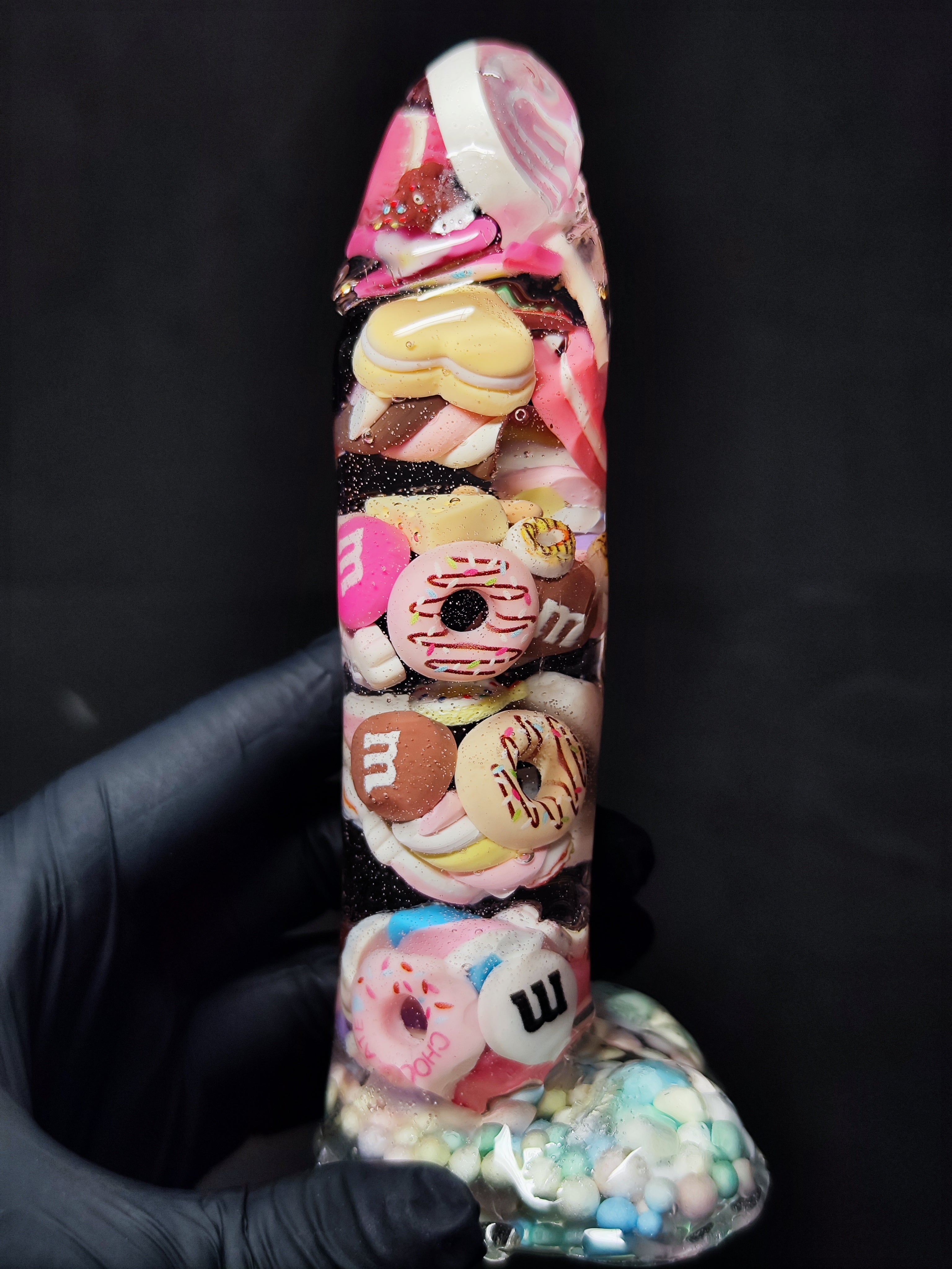 🍬 Handmade Decor Epoxy Resin Sculpture with Candy (16cm|6.3in|free shipping)