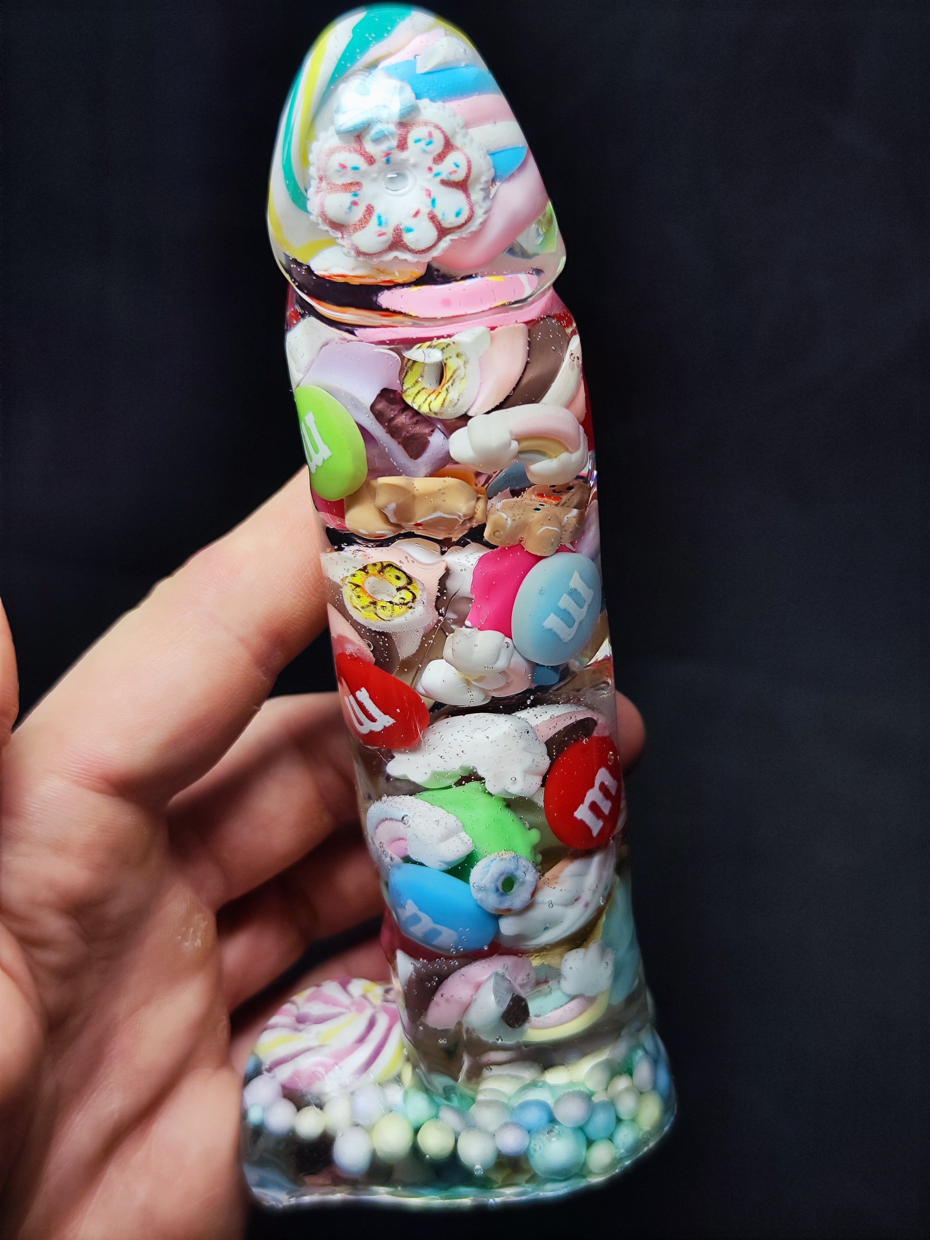 🍬 Handmade Decor Epoxy Resin Sculpture with Candy (16cm|6.3in|free shipping)