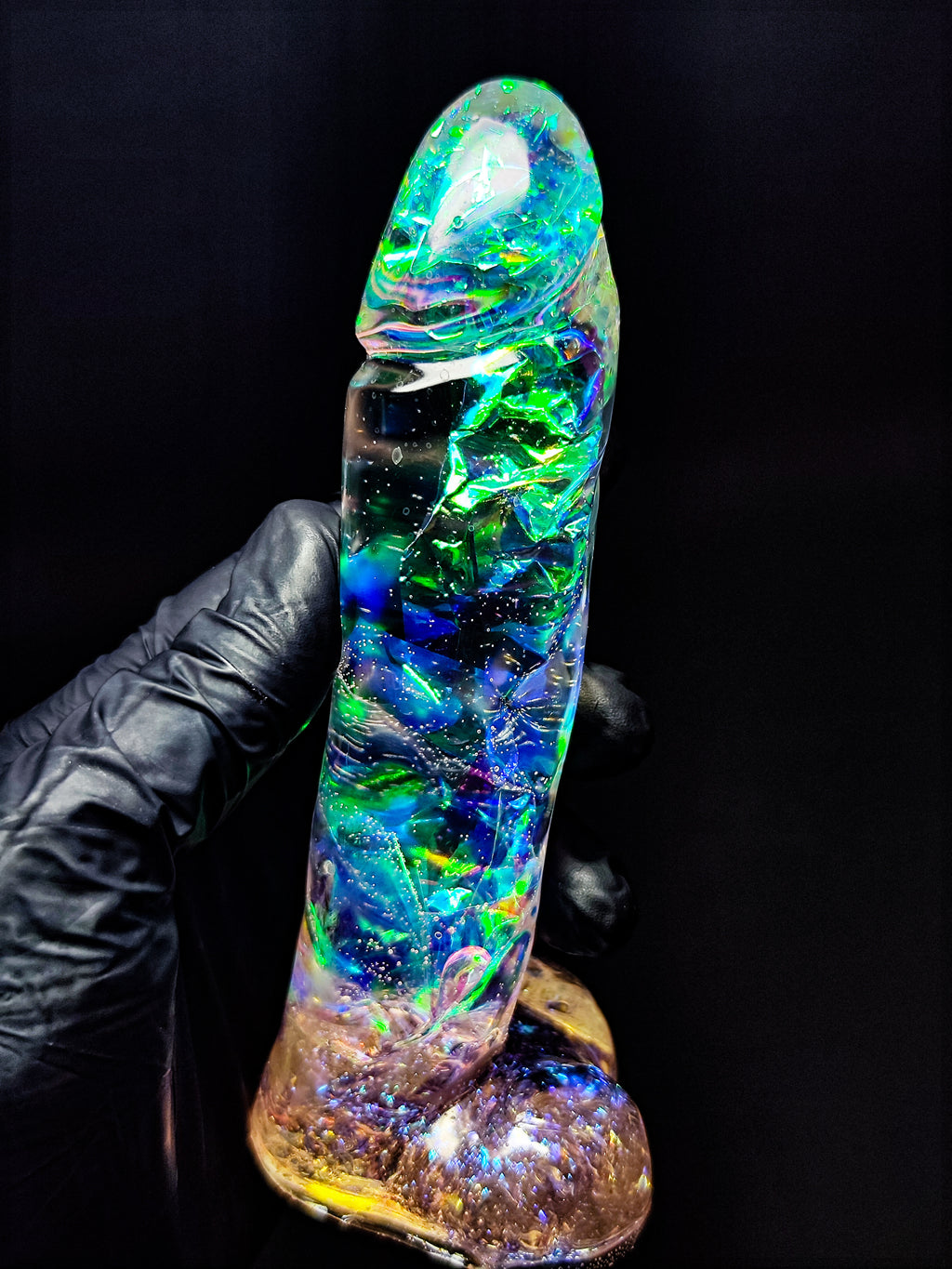 ✨ Handmade Epoxy Resin Sculpture – Cosmic Crystal | Decor & Gift (16cm)