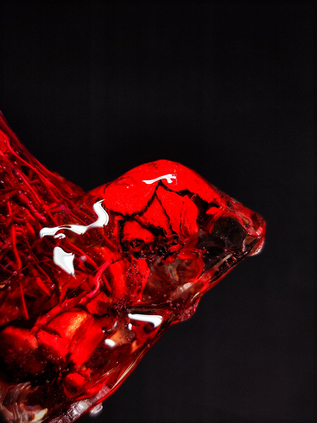 Red rose 22cm✨Decor figure resin epoxy 🌹