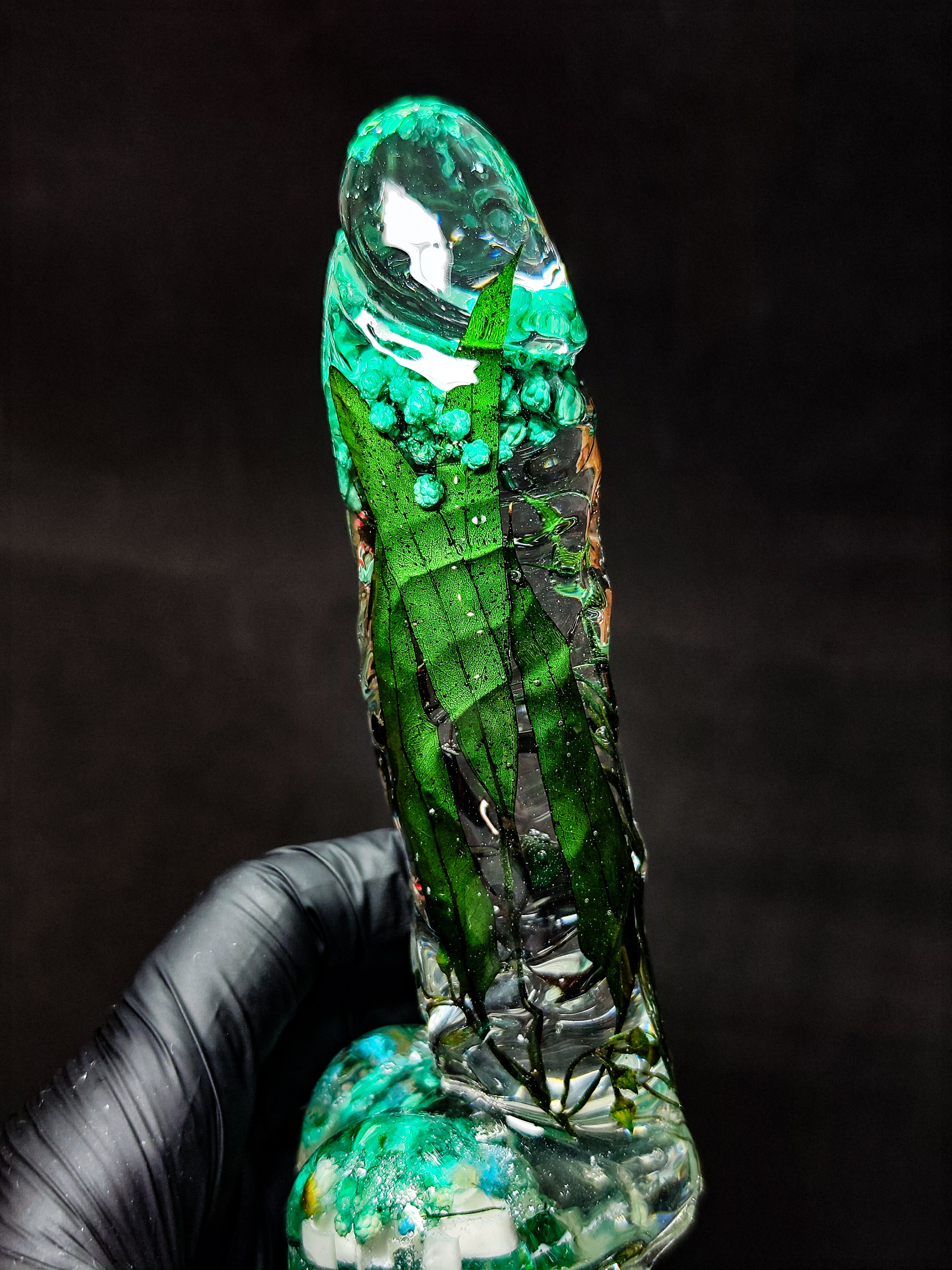 💚Figure with flower and eucalyptus(16cm|6.3in|free shipping)🌿