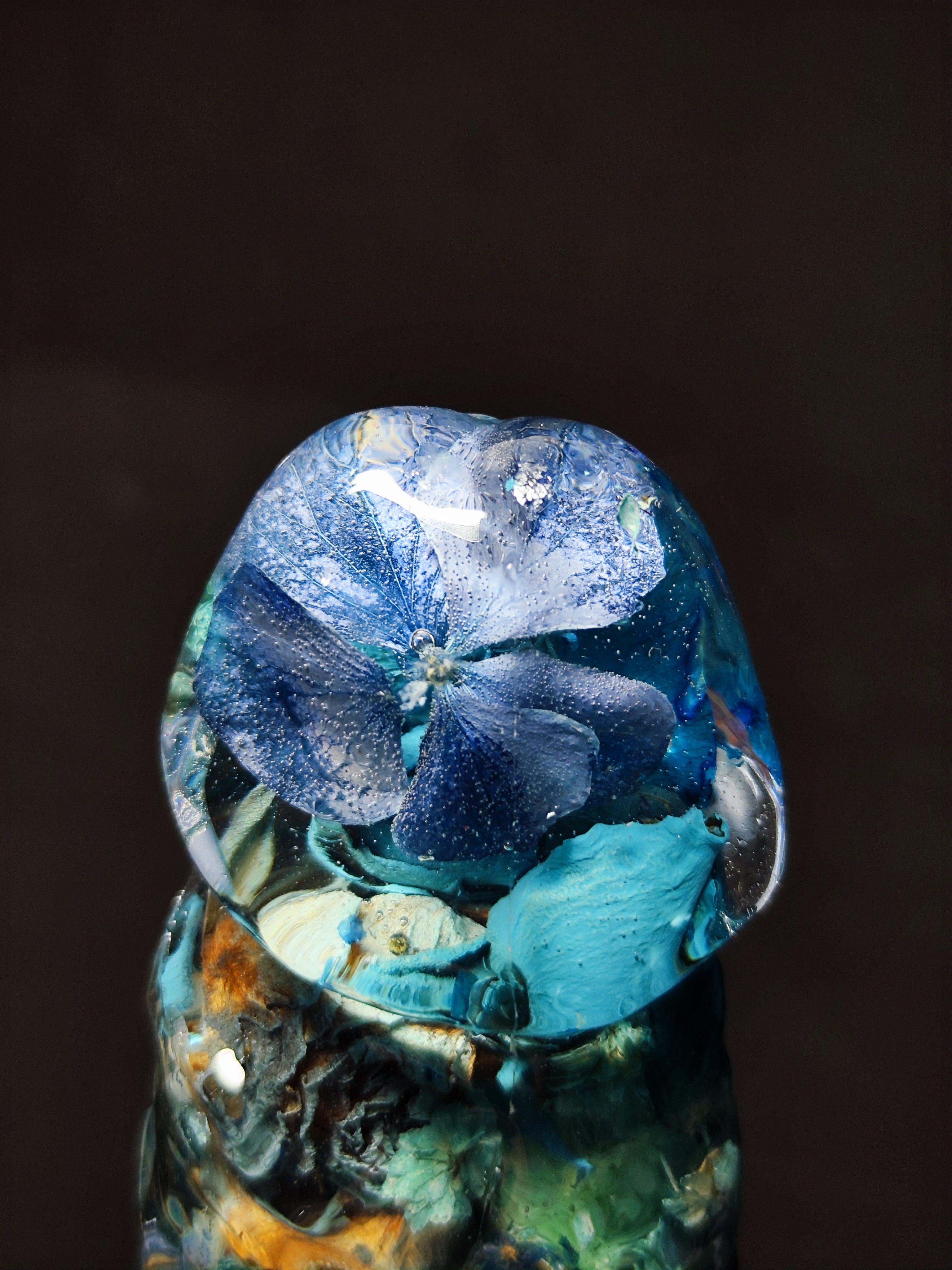 💙Mix of blue flowers: orchid, forget-me-nots, roses, cornflowers, hydrangeas(24cm|9.5in|free shipping)