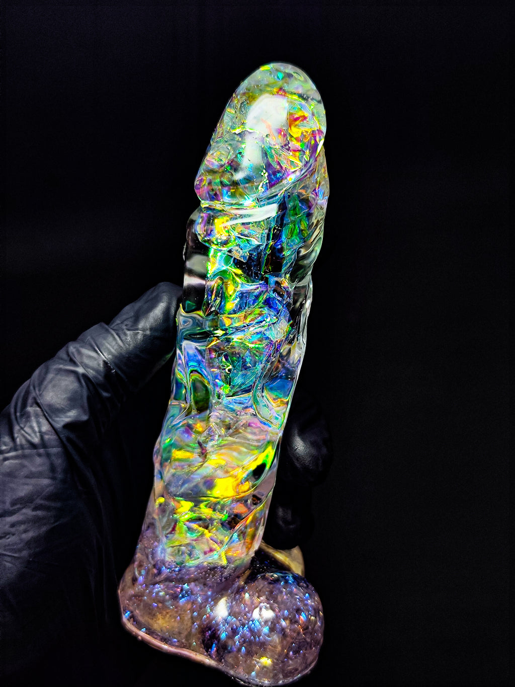 ✨ Handmade Epoxy Resin Sculpture – Cosmic Crystal | Decor & Gift (16cm)